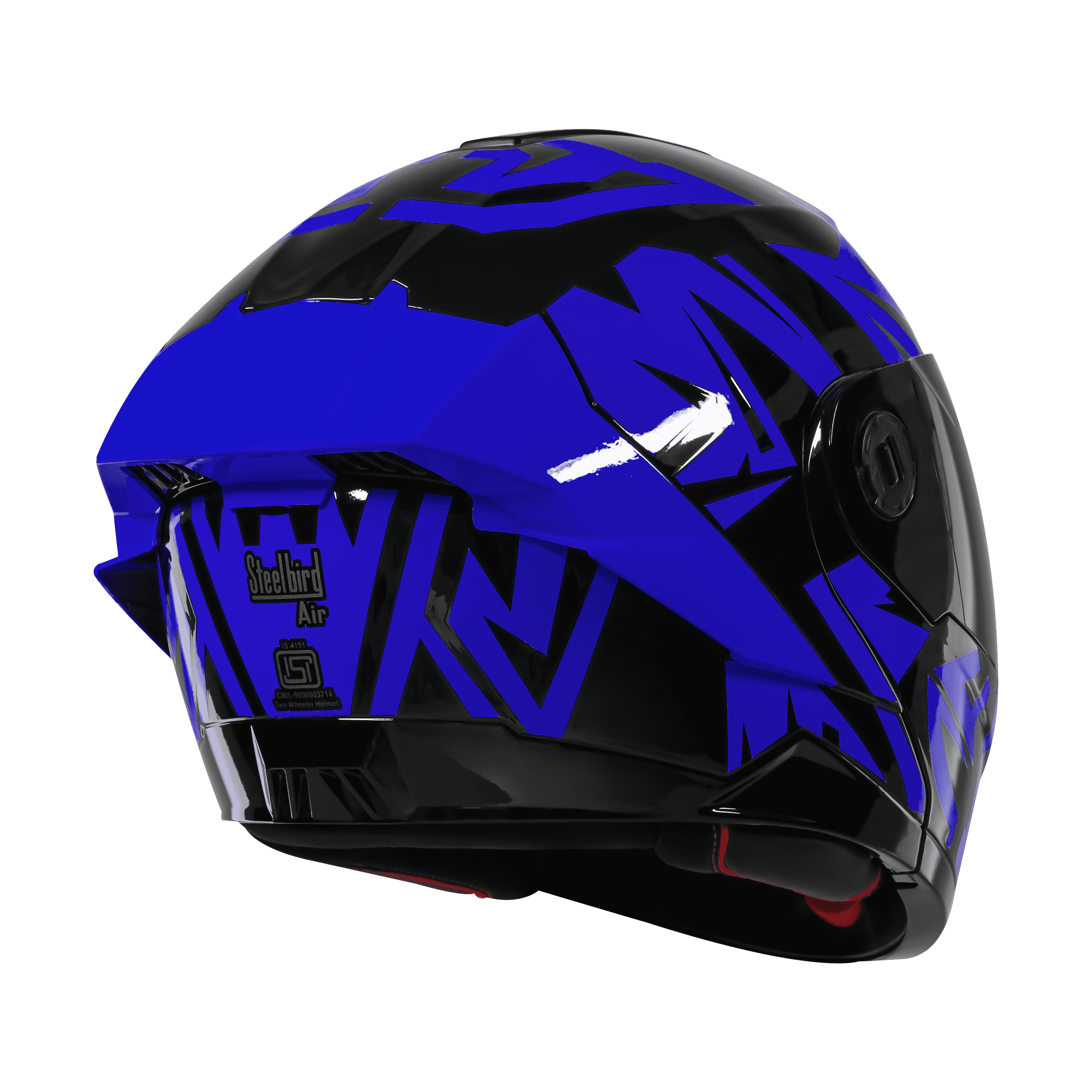 SBA-8 ISS WARRIOR GLOSSY BLACK WITH BLUE