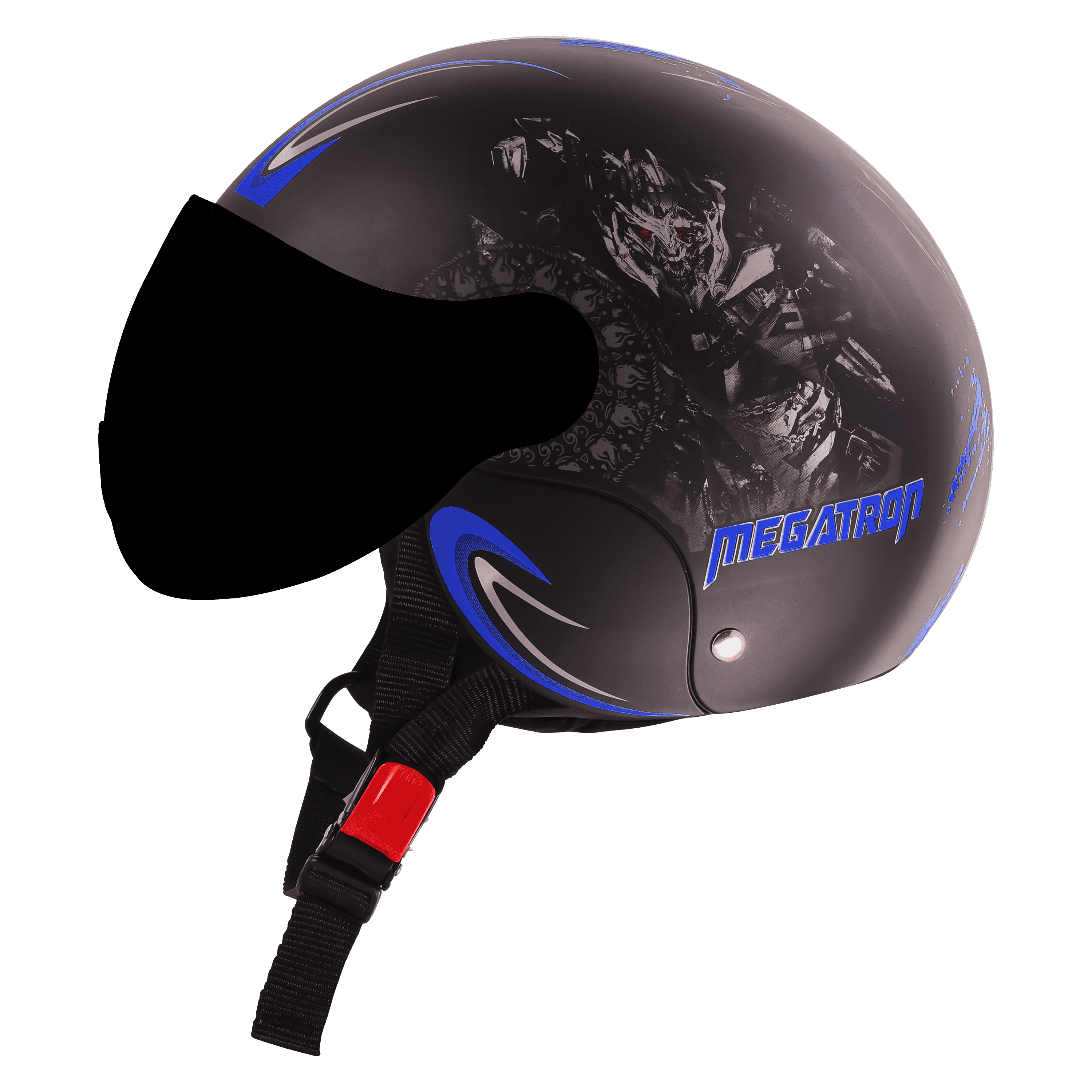 SBH-16 MEGATRON GLOSSY BLACK WITH DARK BLUE