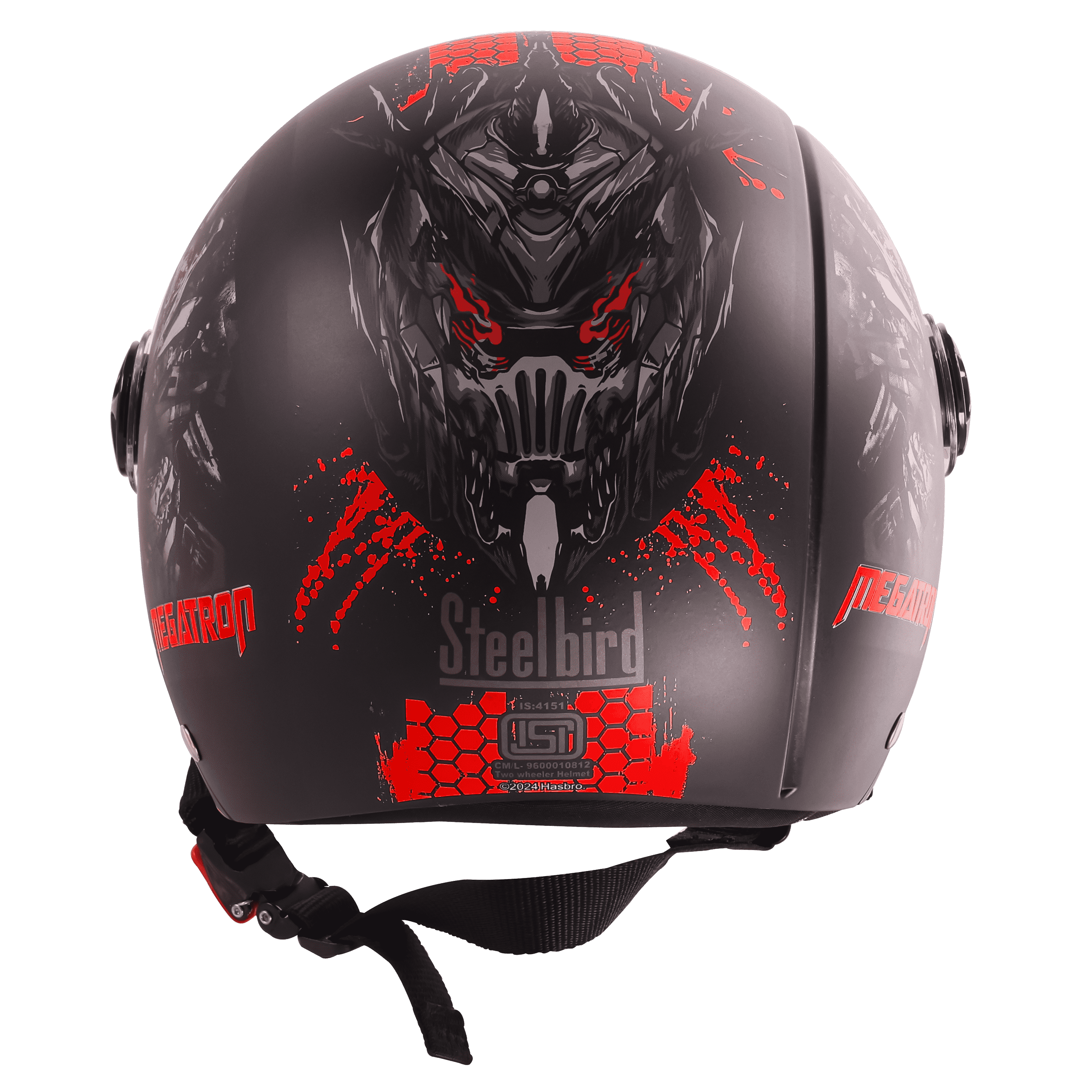 SBH-16 MEGATRON GLOSSY BLACK WITH RED