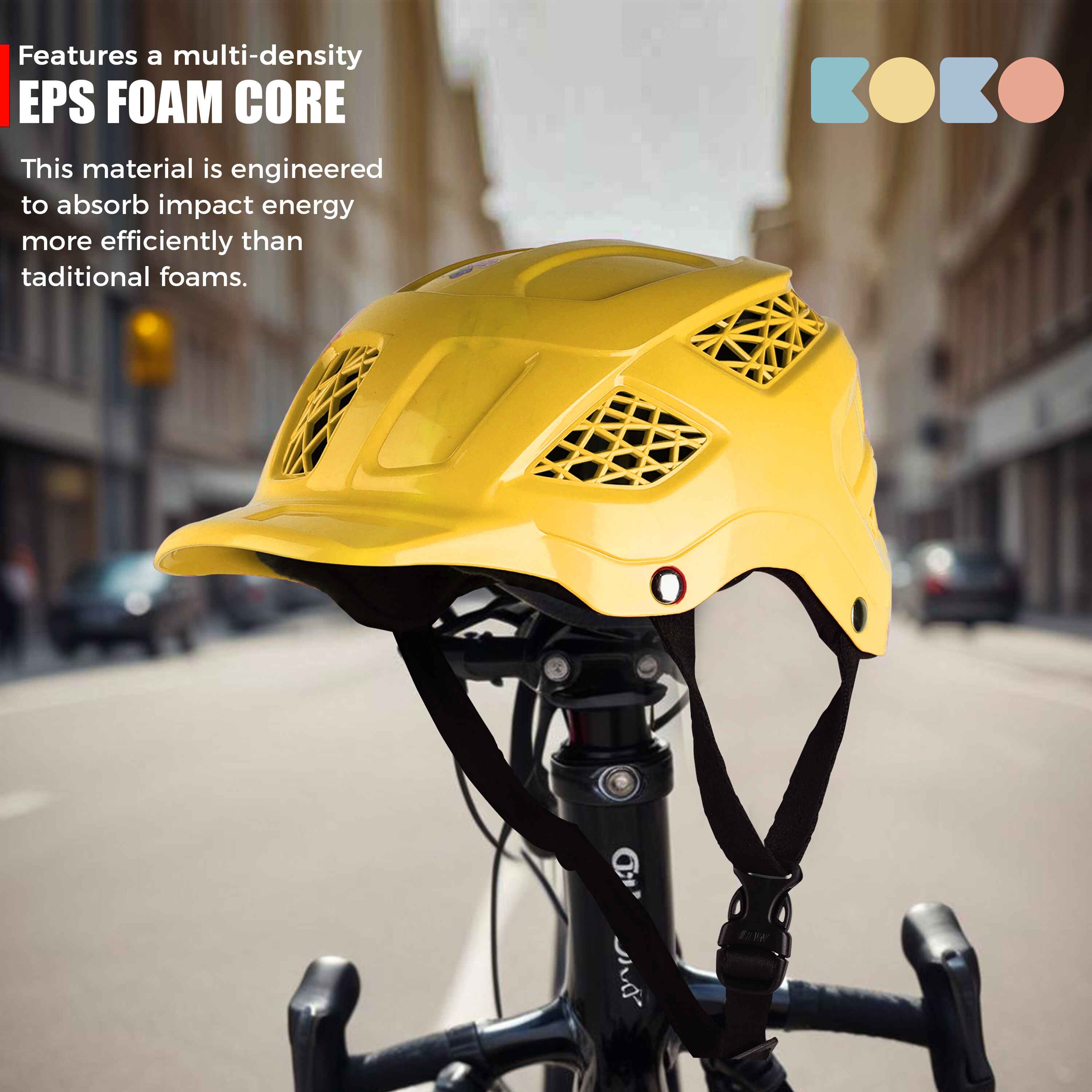 Koko Dragon Skating / Cycling Helmet For Kids- Yellow