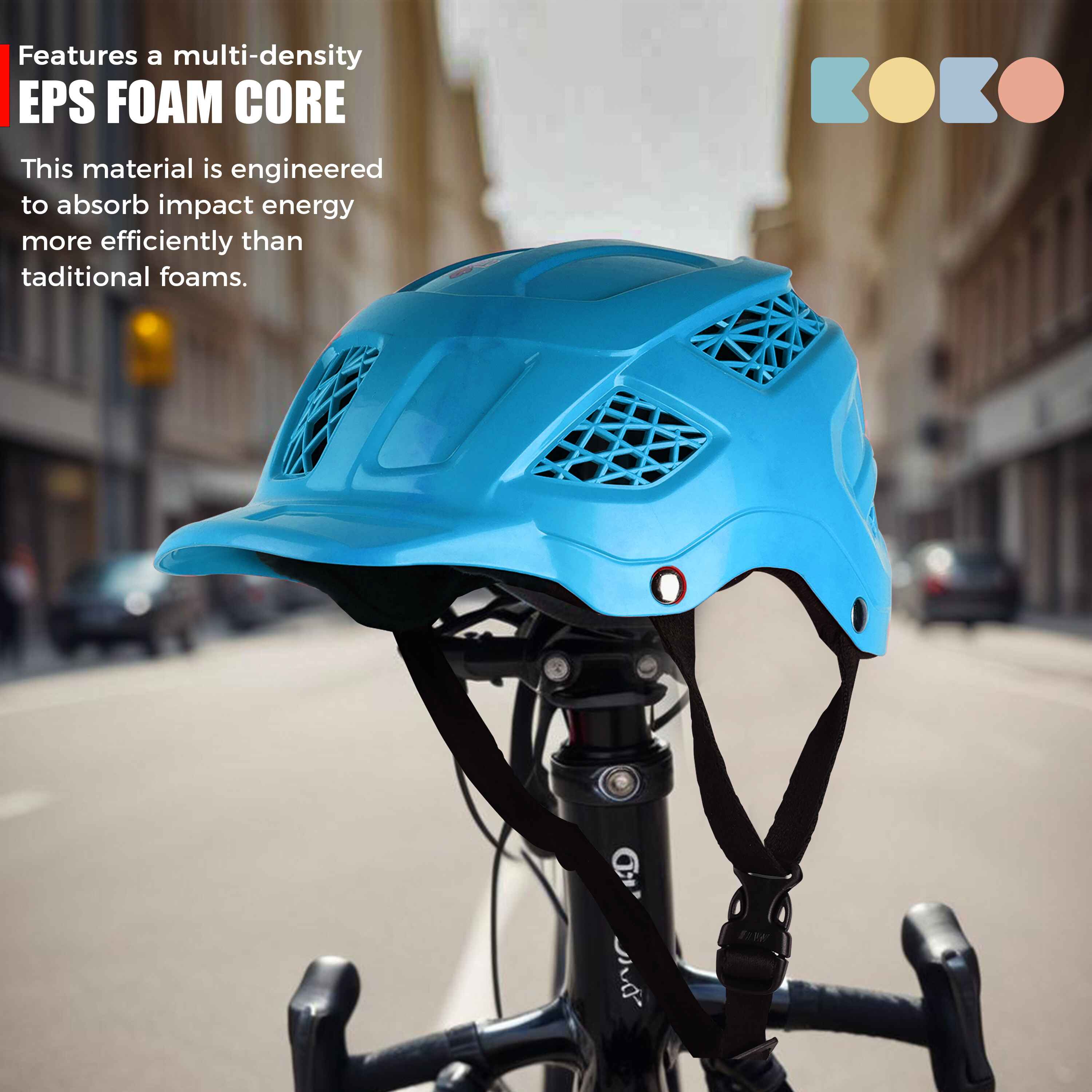 Koko Dragon Skating / Cycling Helmet For Kids- Light Blue