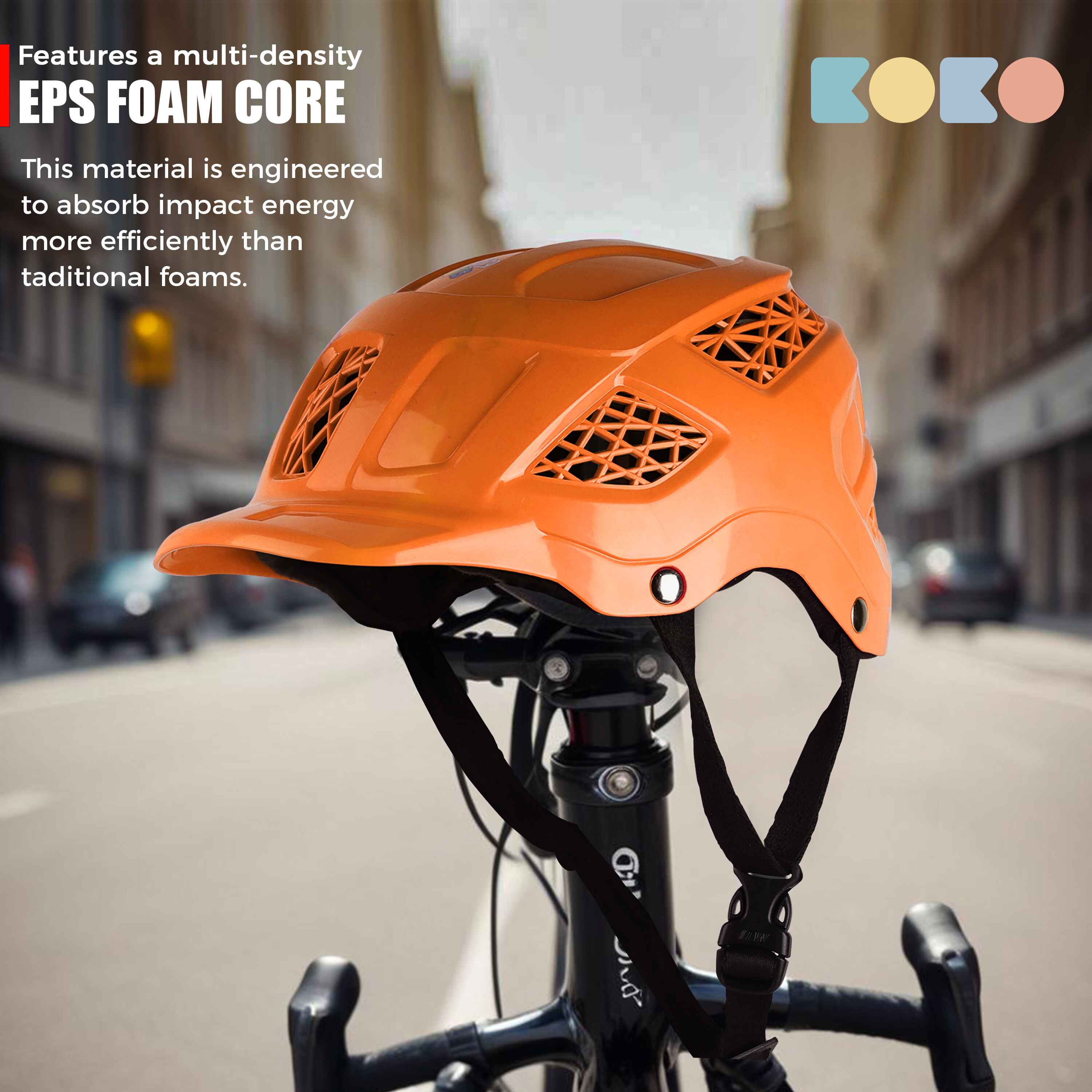 Koko Dragon Skating / Cycling Helmet For Kids- Orange