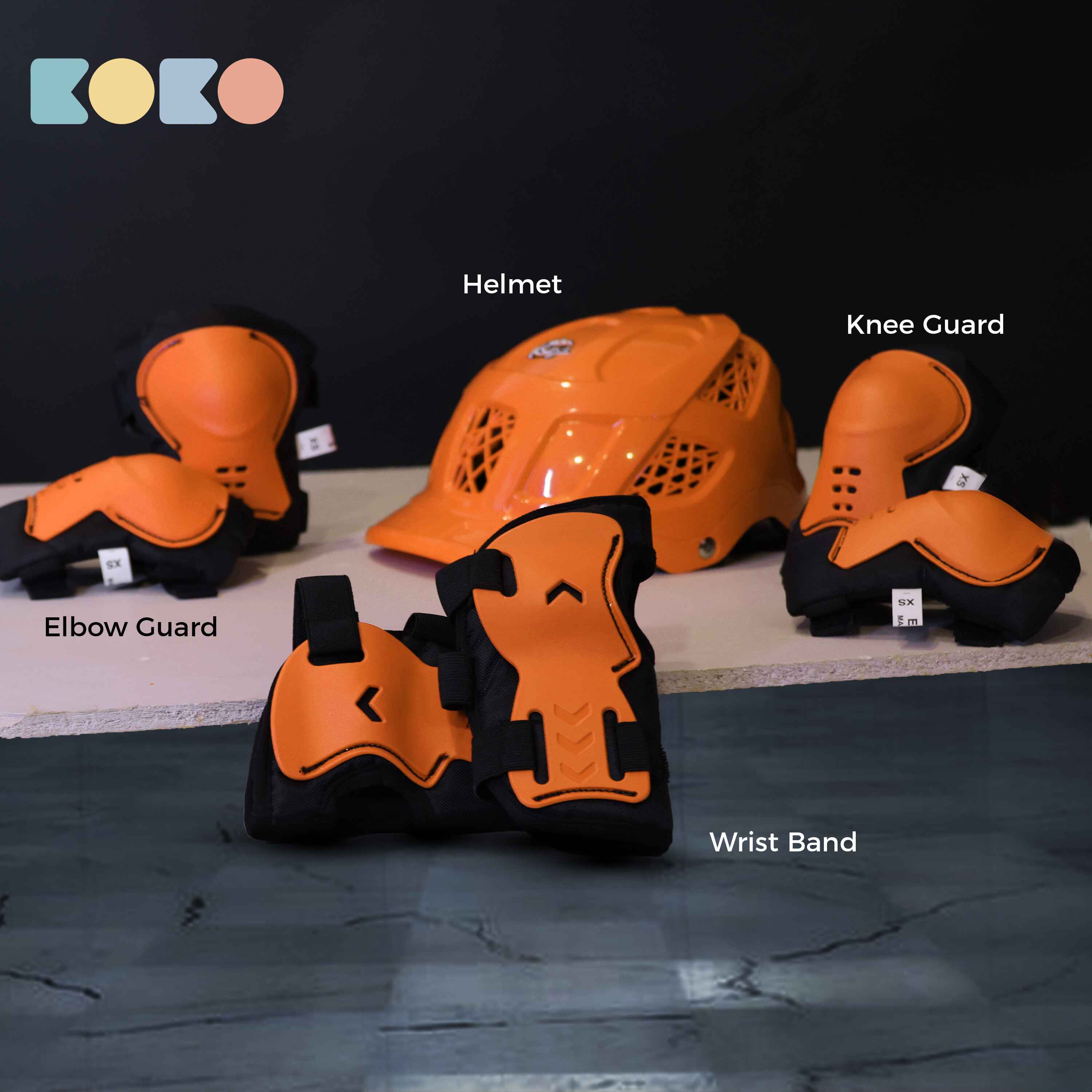 Koko Dragon Skating / Cycling Helmet For Kids- Orange