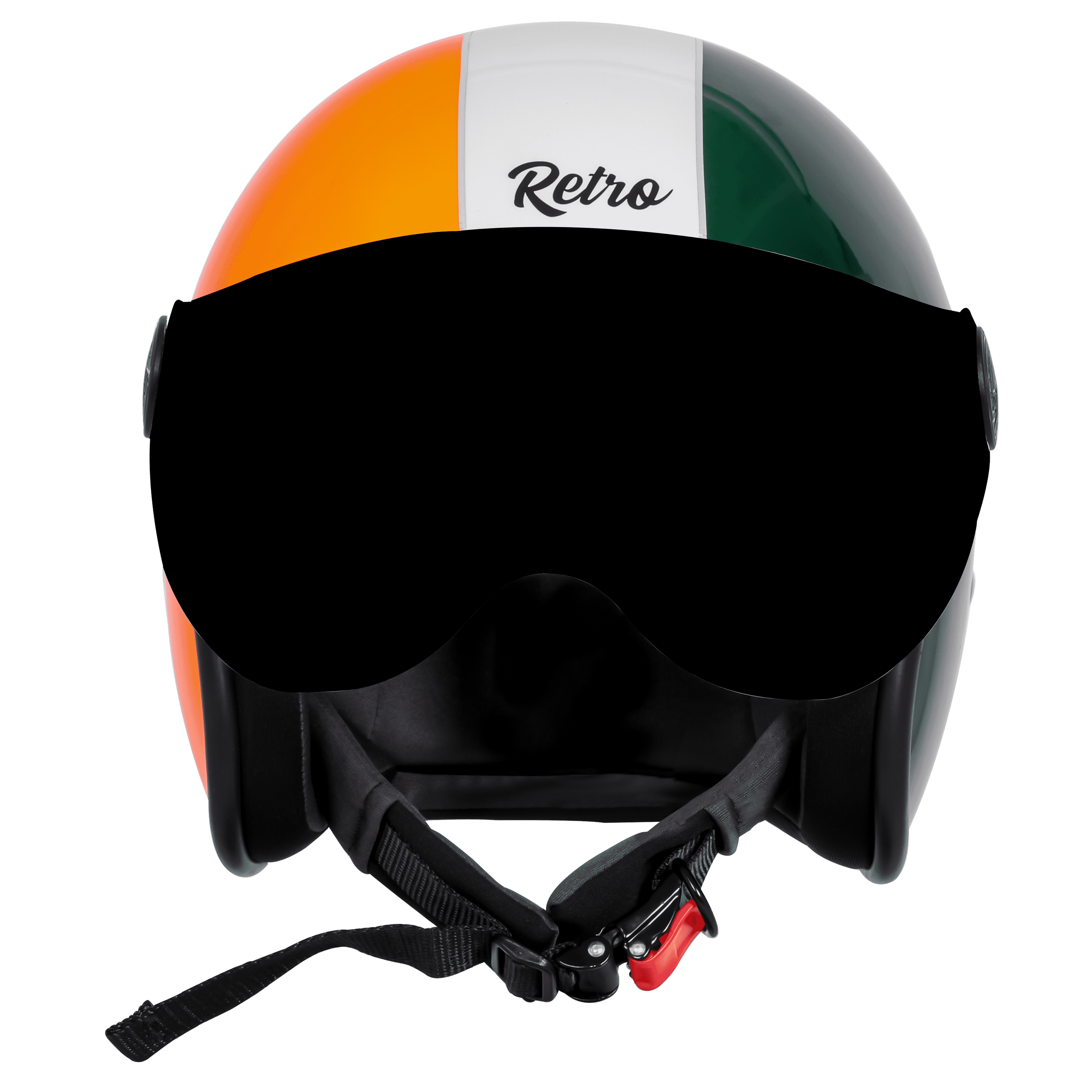 SBH-54 RETRO TRI COLOR GLOSSY SMALL VISOR