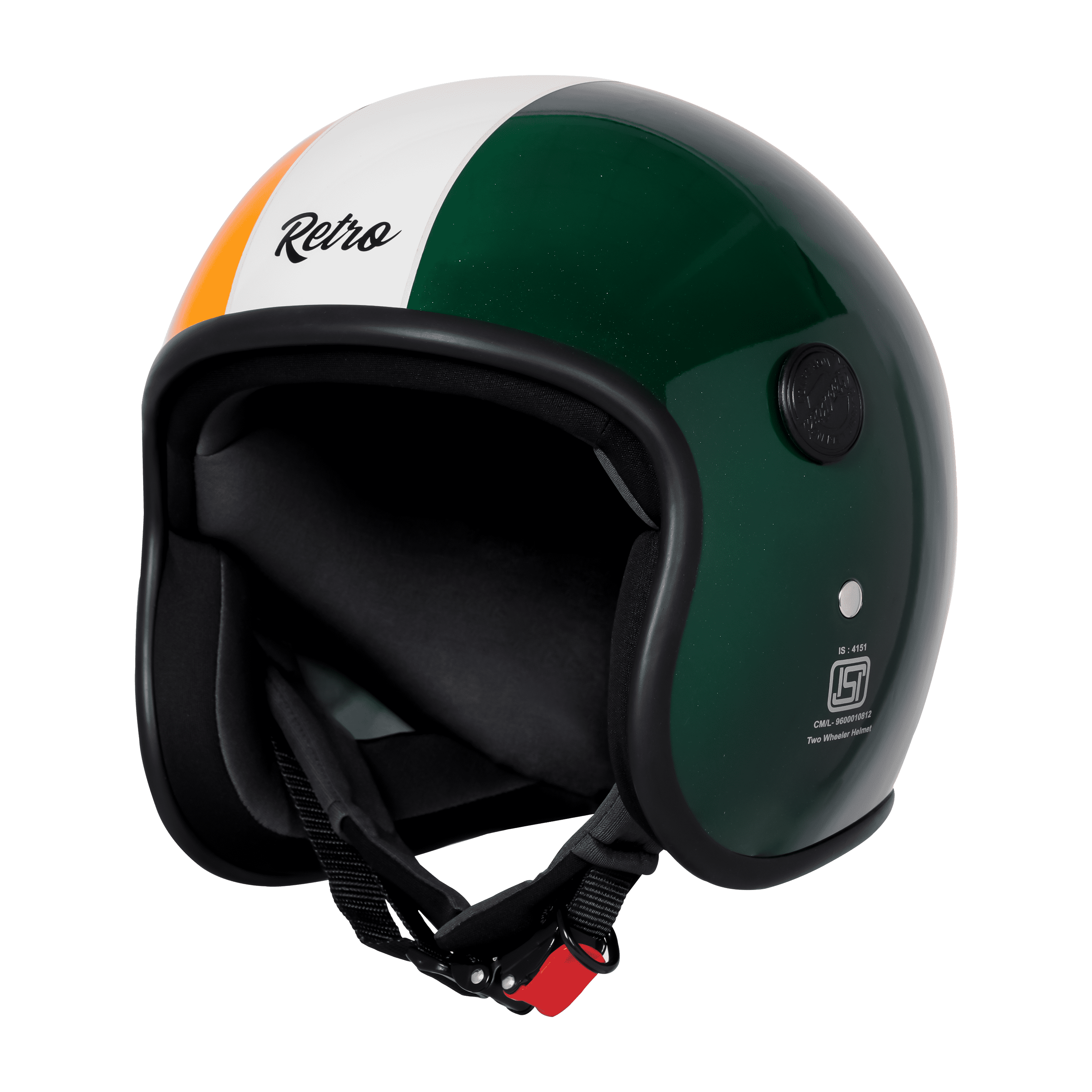 SBH-55 RETRO TRI COLOR GLOSSY WITHOUT VISOR