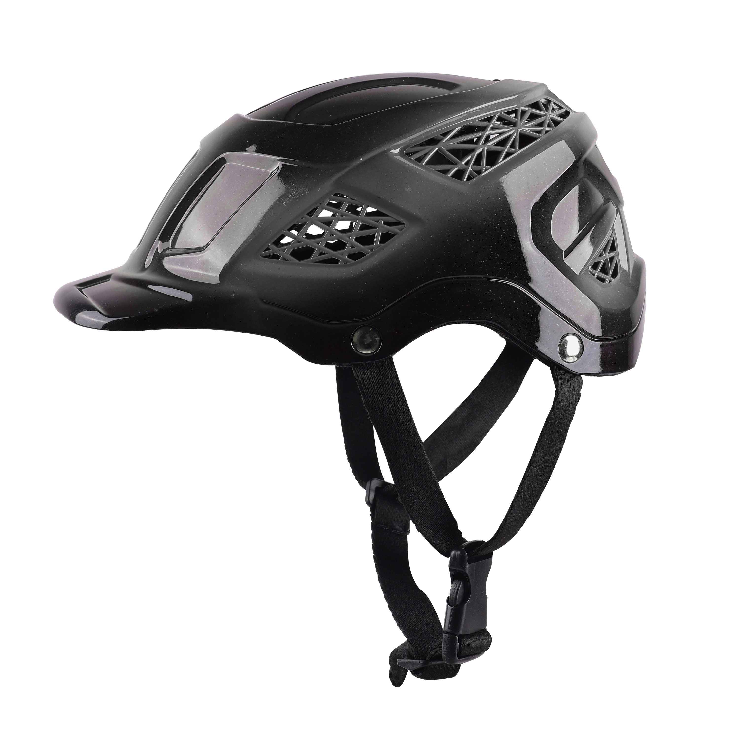 Premium Skating / Cycling Helmet -Black with Silver