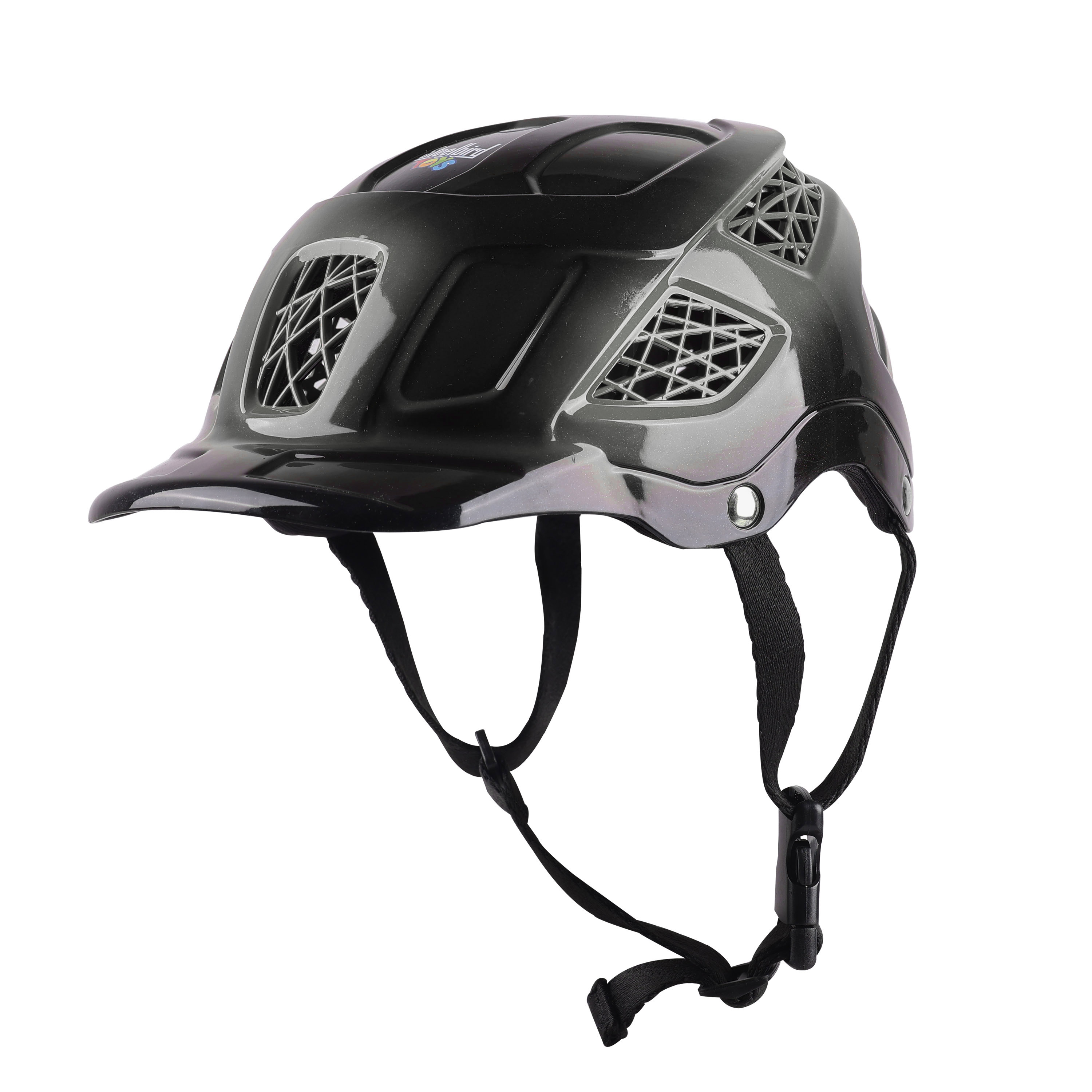 Premium Skating / Cycling Helmet -Black With Silver