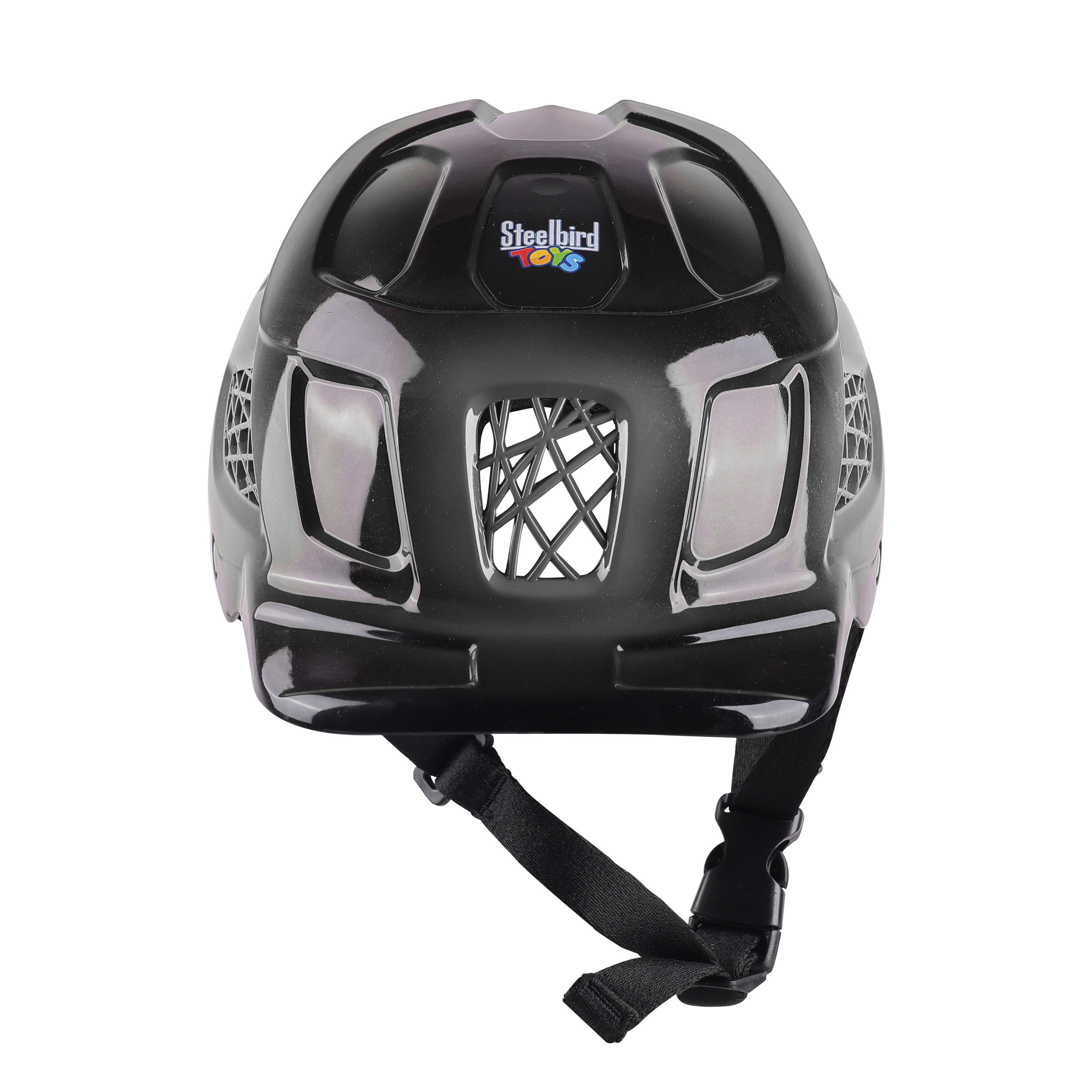 Premium Skating / Cycling Helmet -Black With Silver