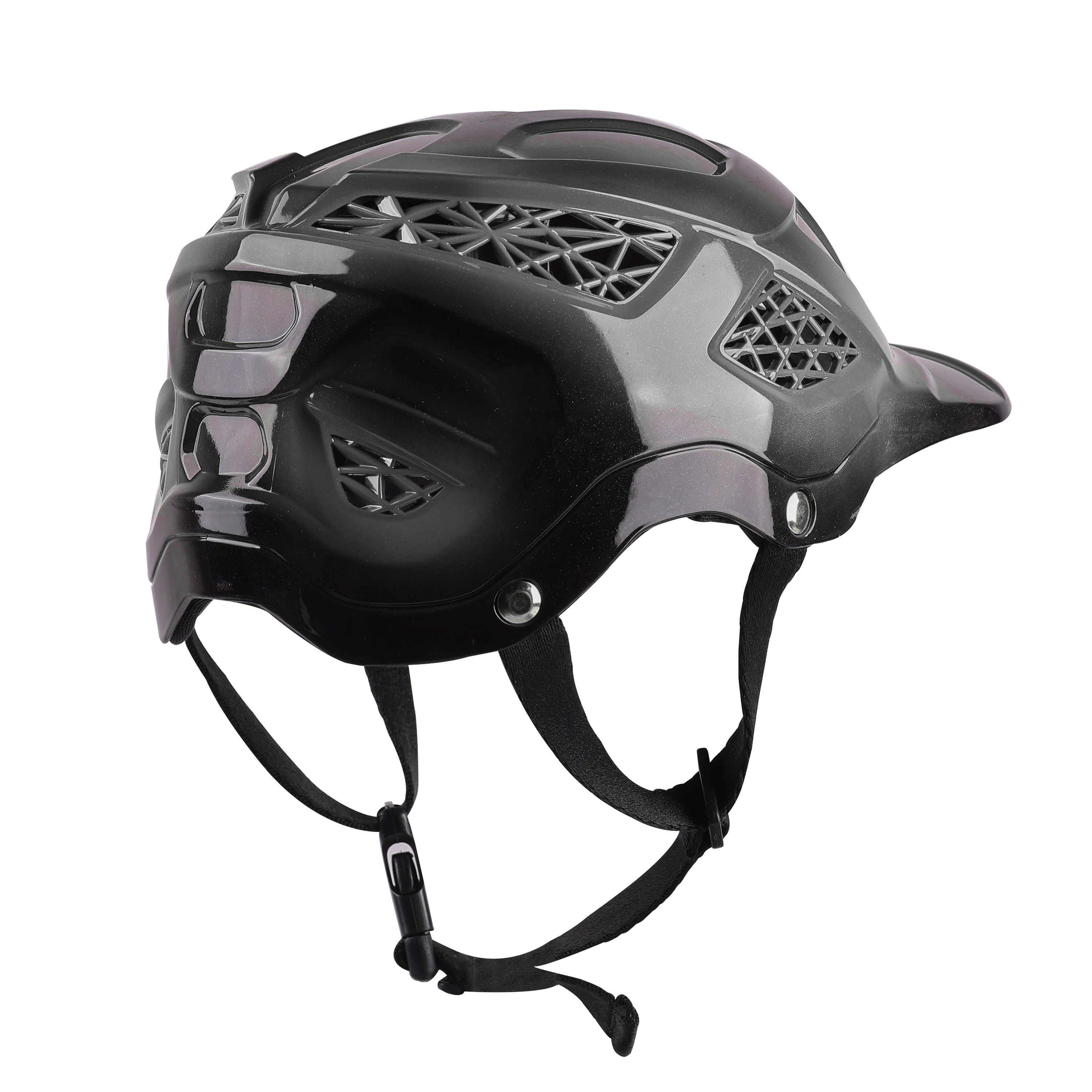 Premium Skating / Cycling Helmet -Black With Silver