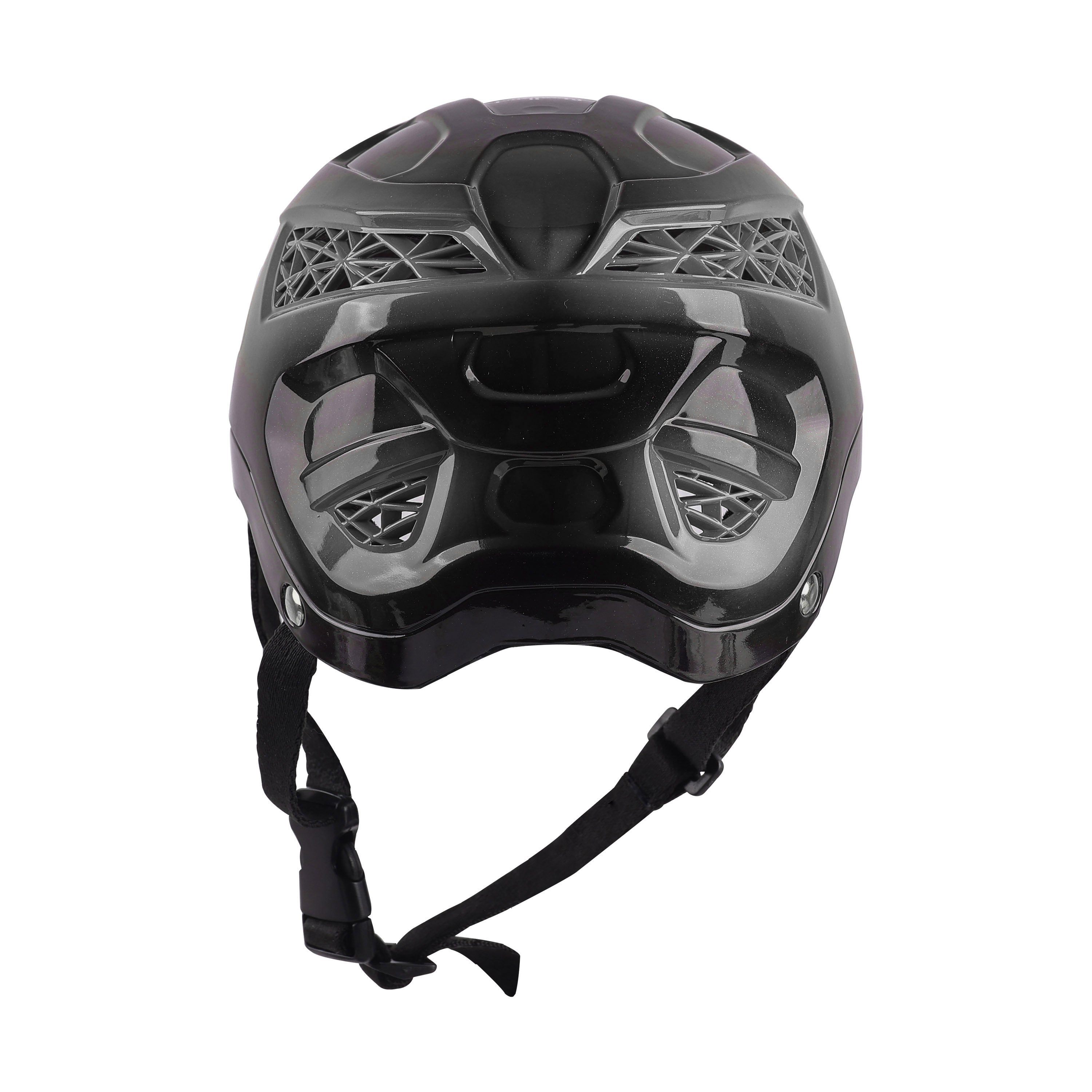 Premium Skating / Cycling Helmet -Black With Silver