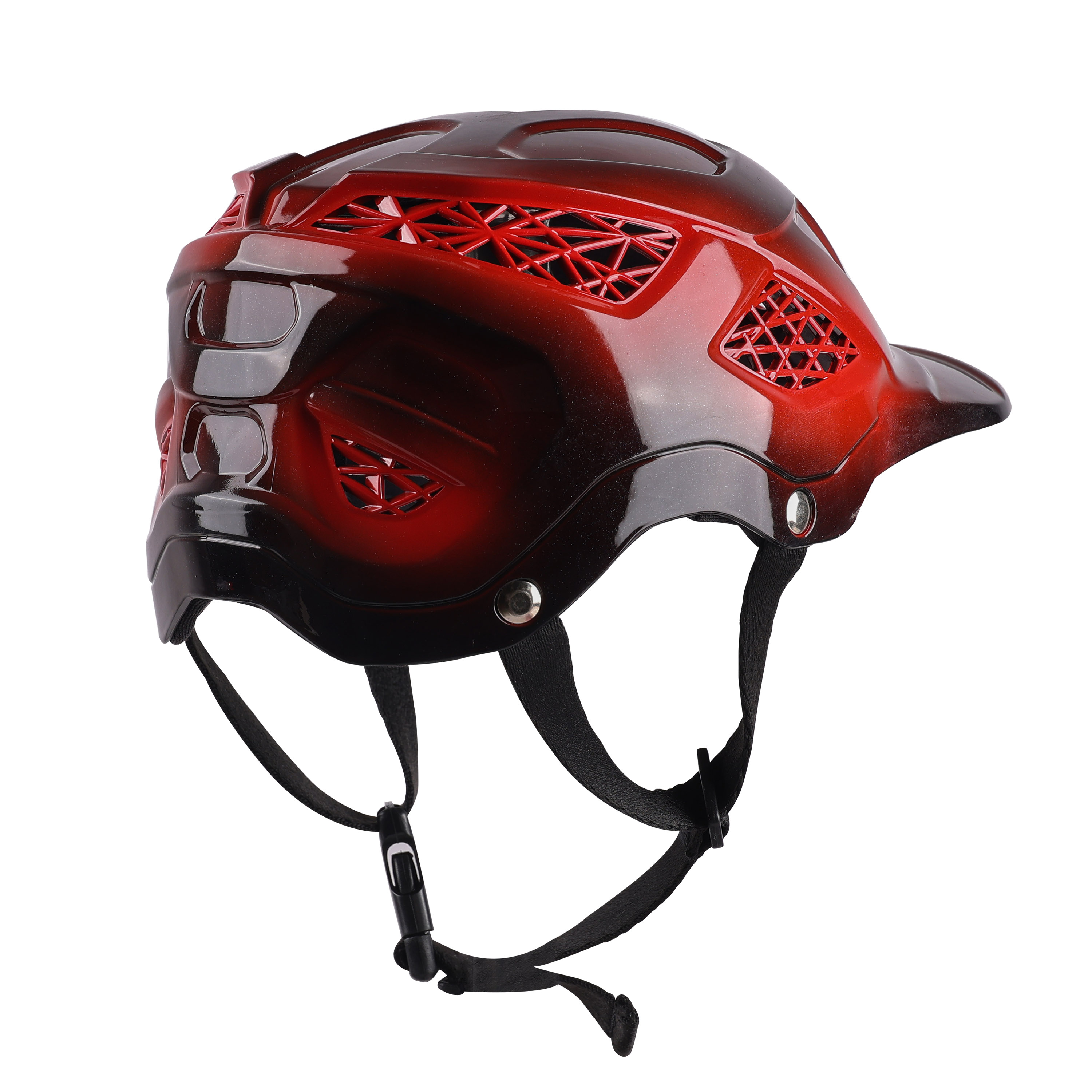 Premium Skating / Cycling Helmet -Black With Sports Red