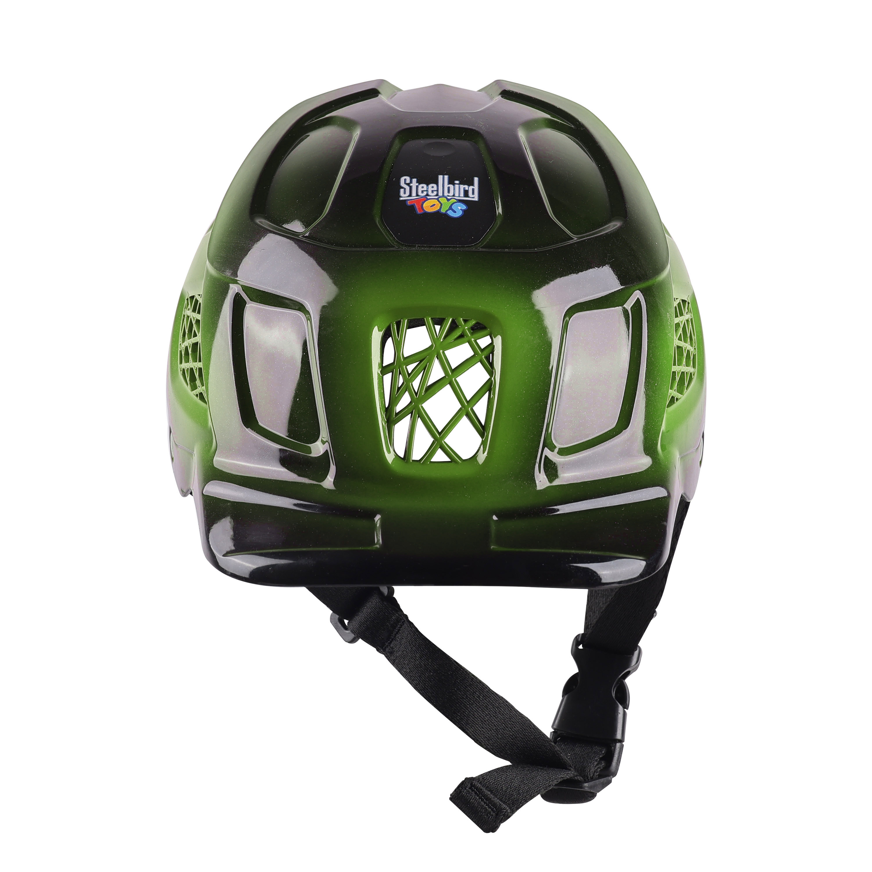 Premium Skating / Cycling Helmet -Black With Y. Green