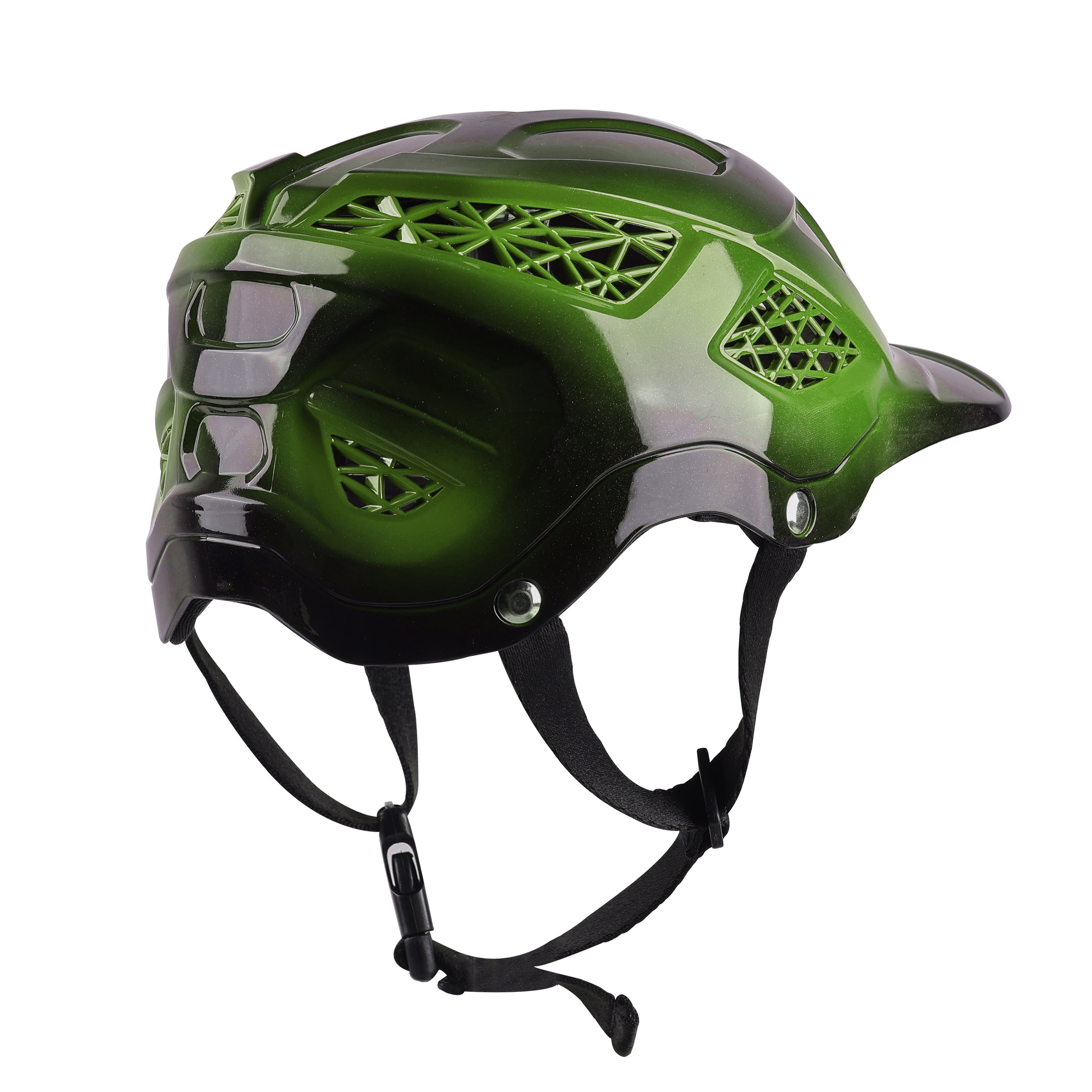 Premium Skating / Cycling Helmet -Black With Y. Green