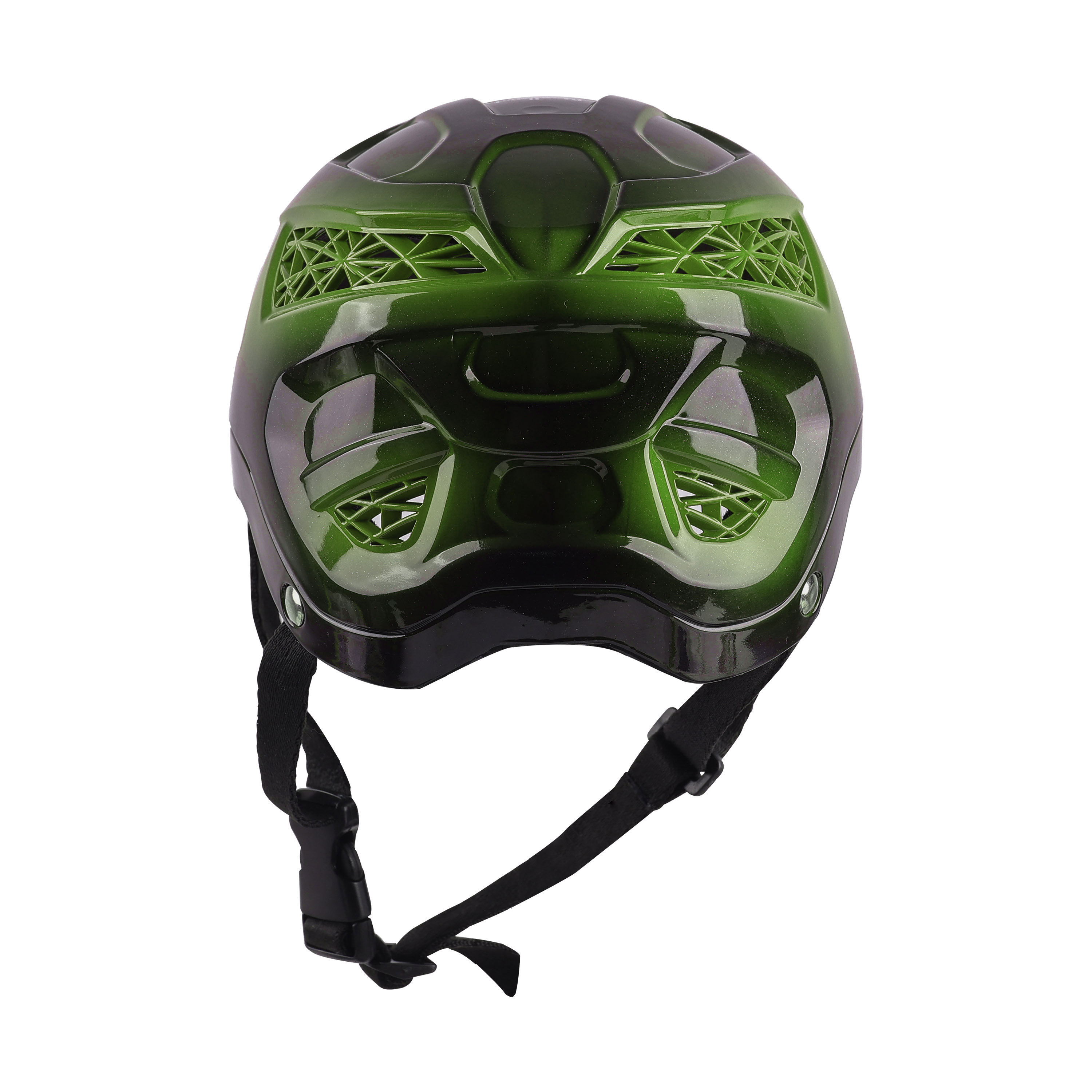 Premium Skating / Cycling Helmet -Black With Y. Green