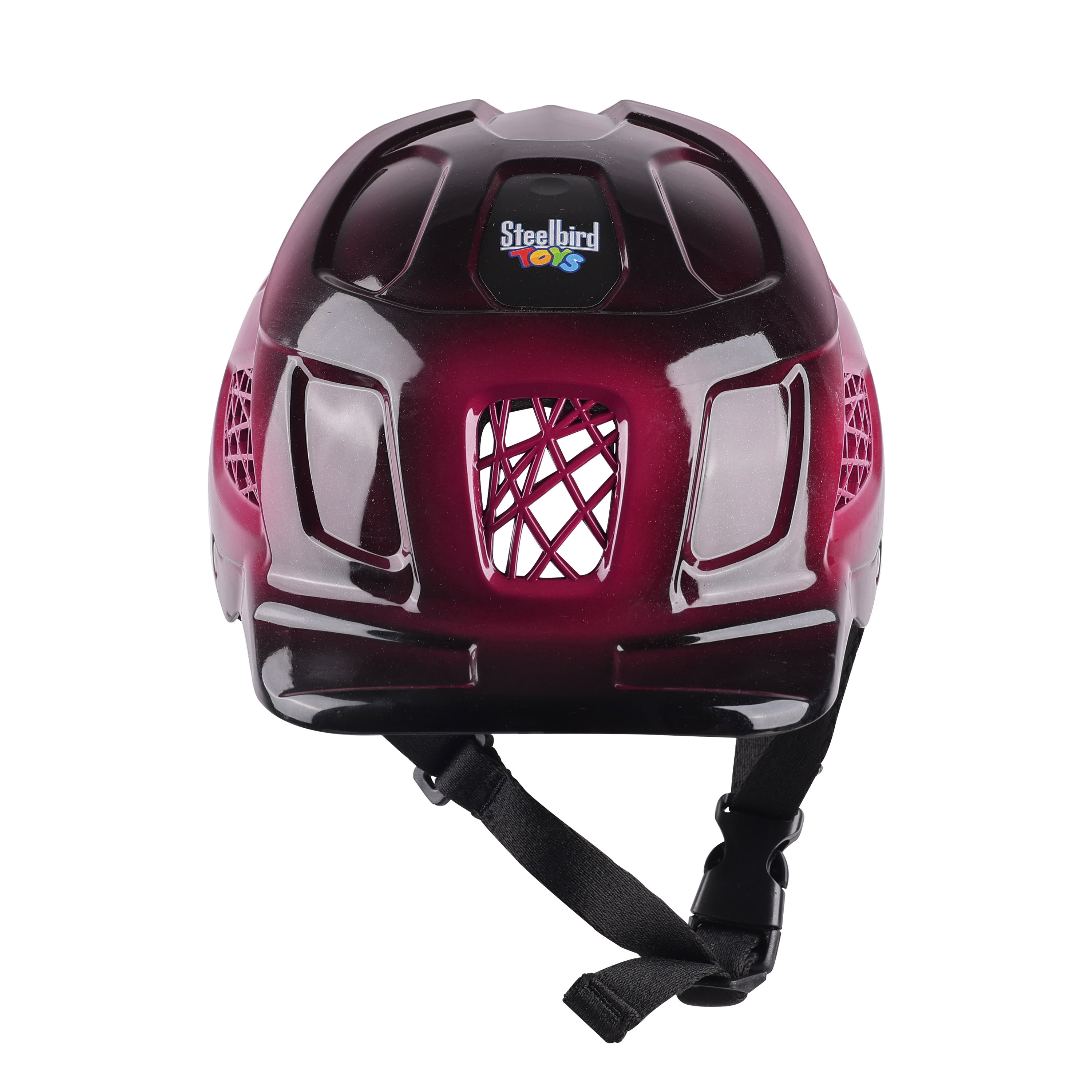 Premium Skating / Cycling Helmet -Black With Metallic Pink