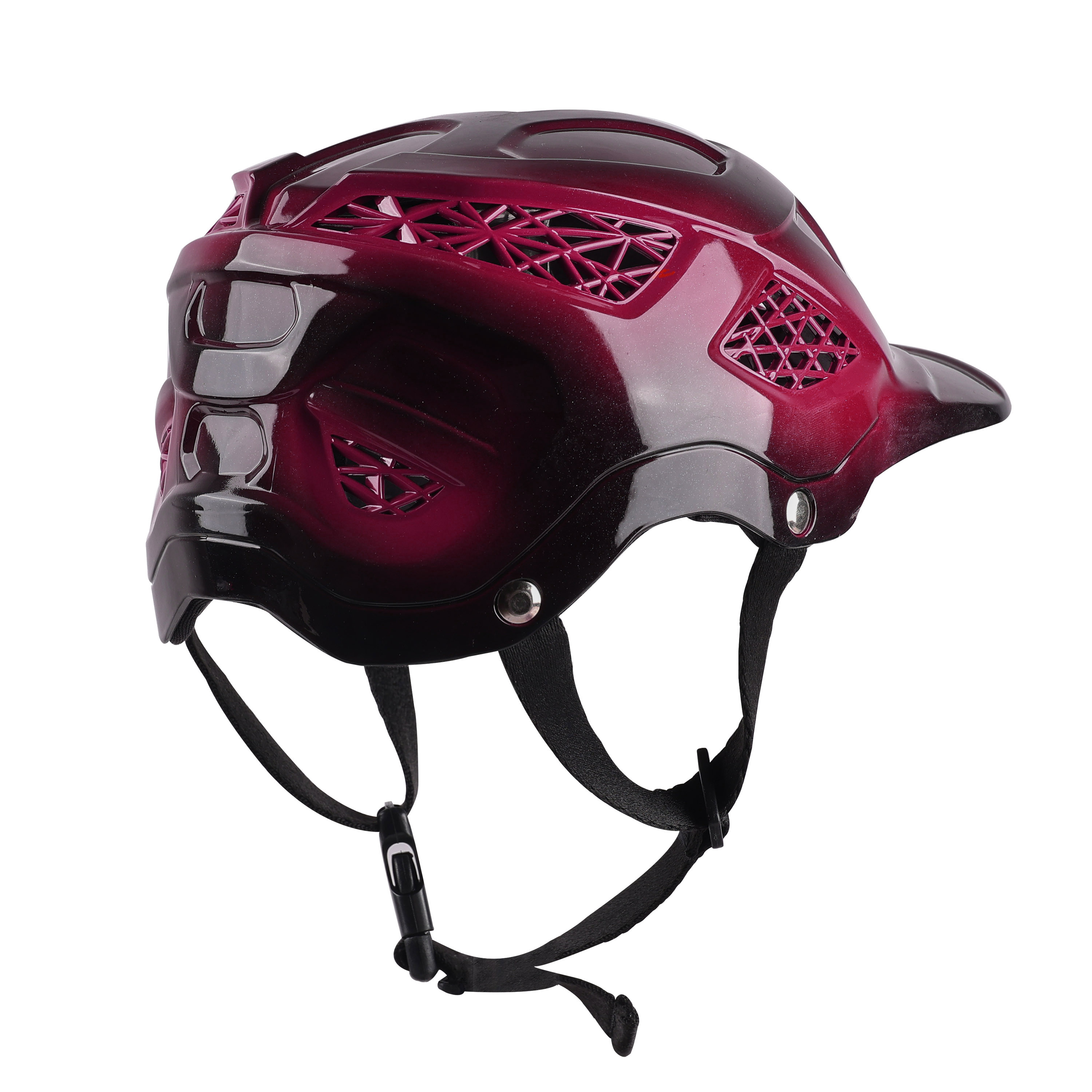 Premium Skating / Cycling Helmet -Black With Metallic Pink