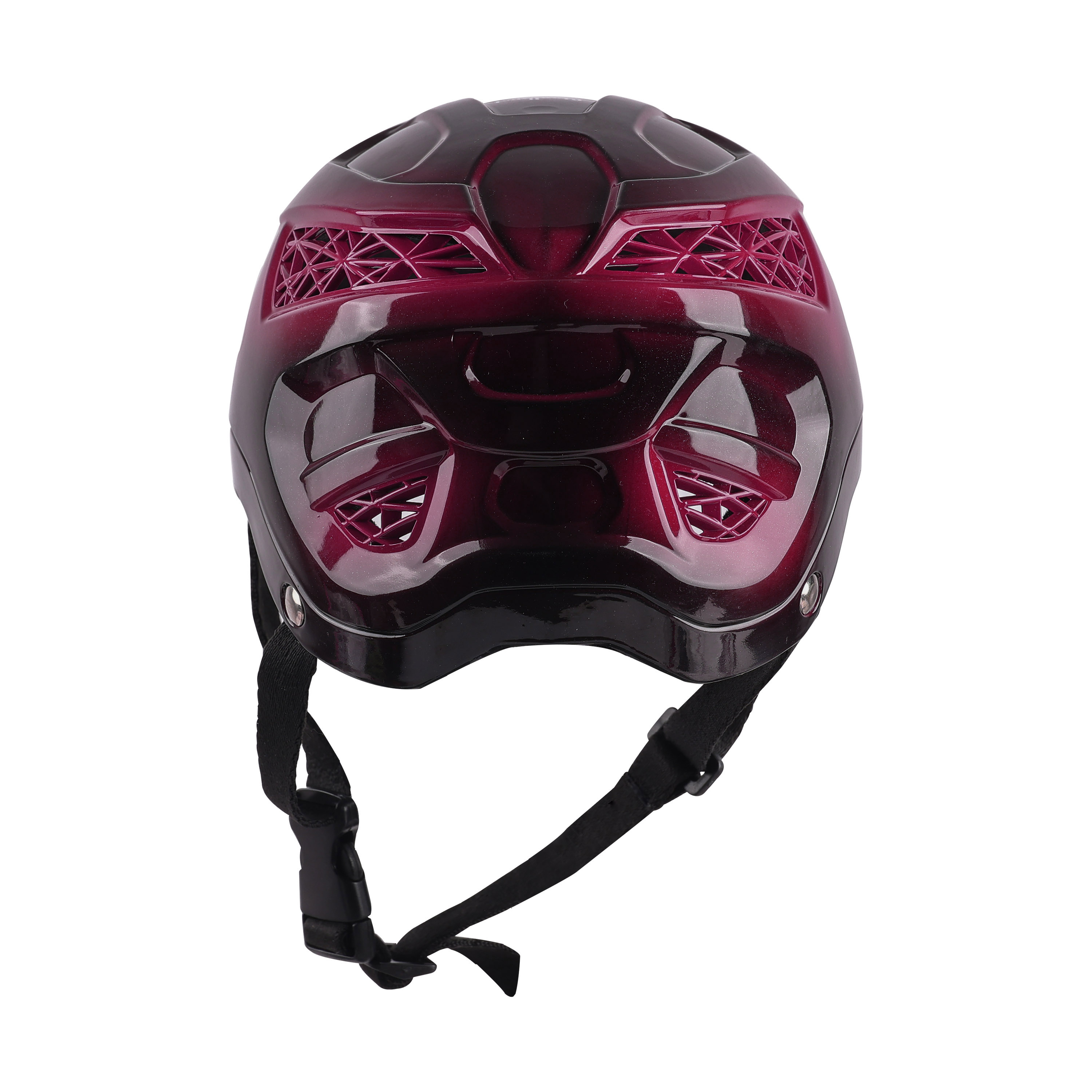 Premium Skating / Cycling Helmet -Black With Metallic Pink