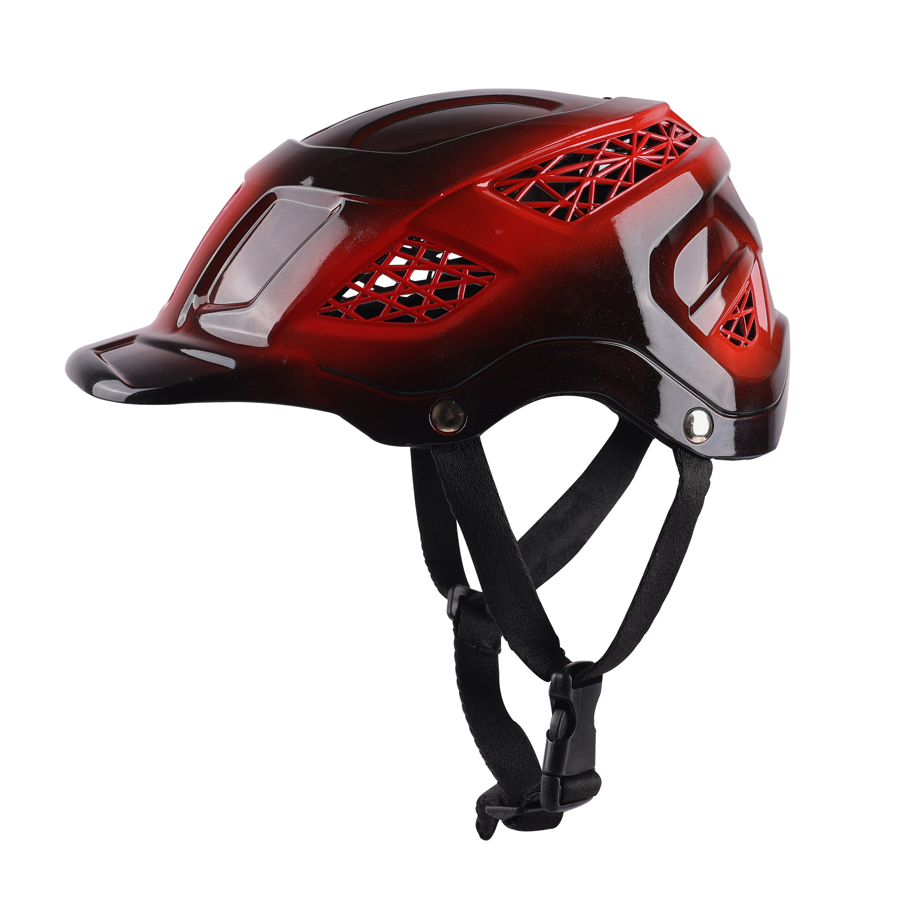 Premium Skating / Cycling Helmet Along With Protector-Black With Sports Red