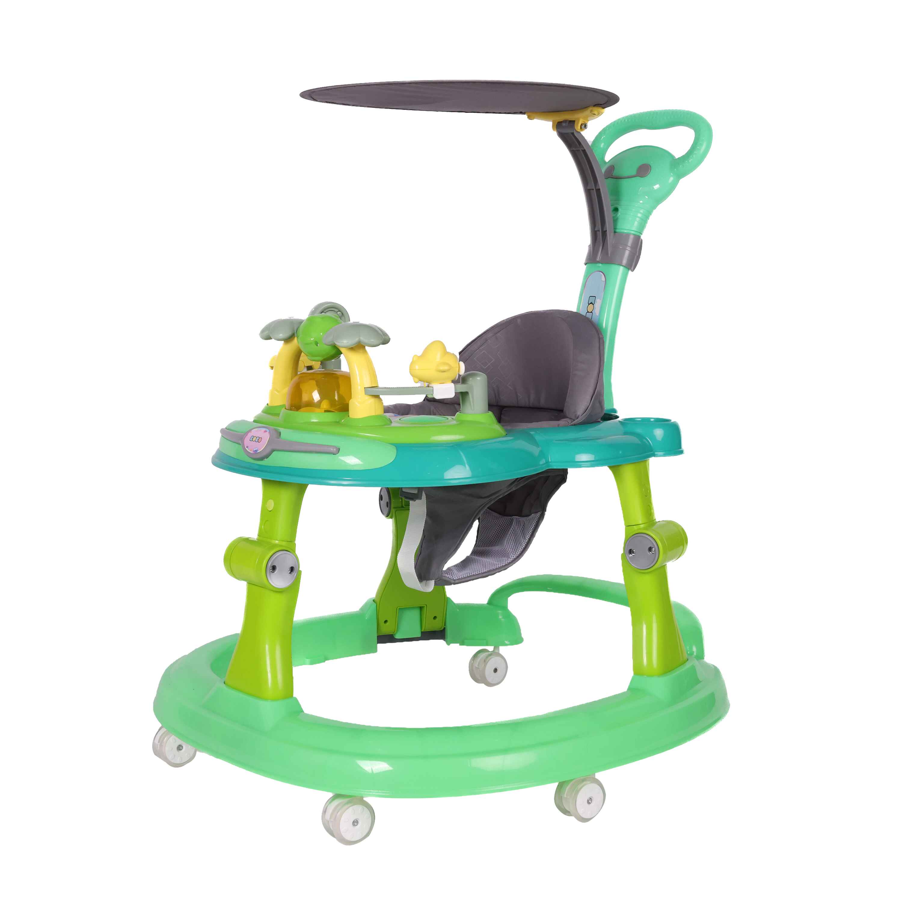 Koko Twita Baby Walker with Sun Shield - Green