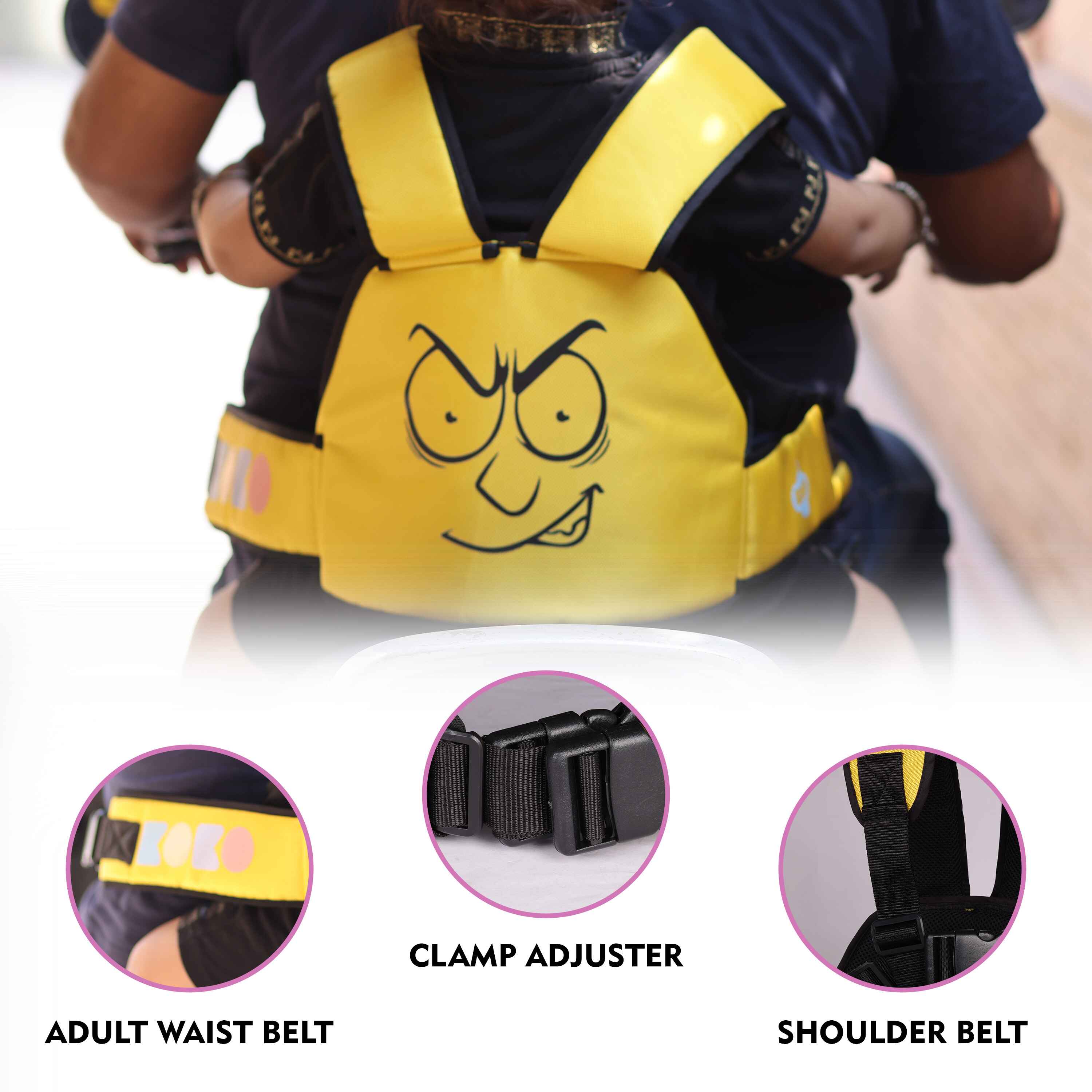 Koko Baby Seat Belt - Yellow