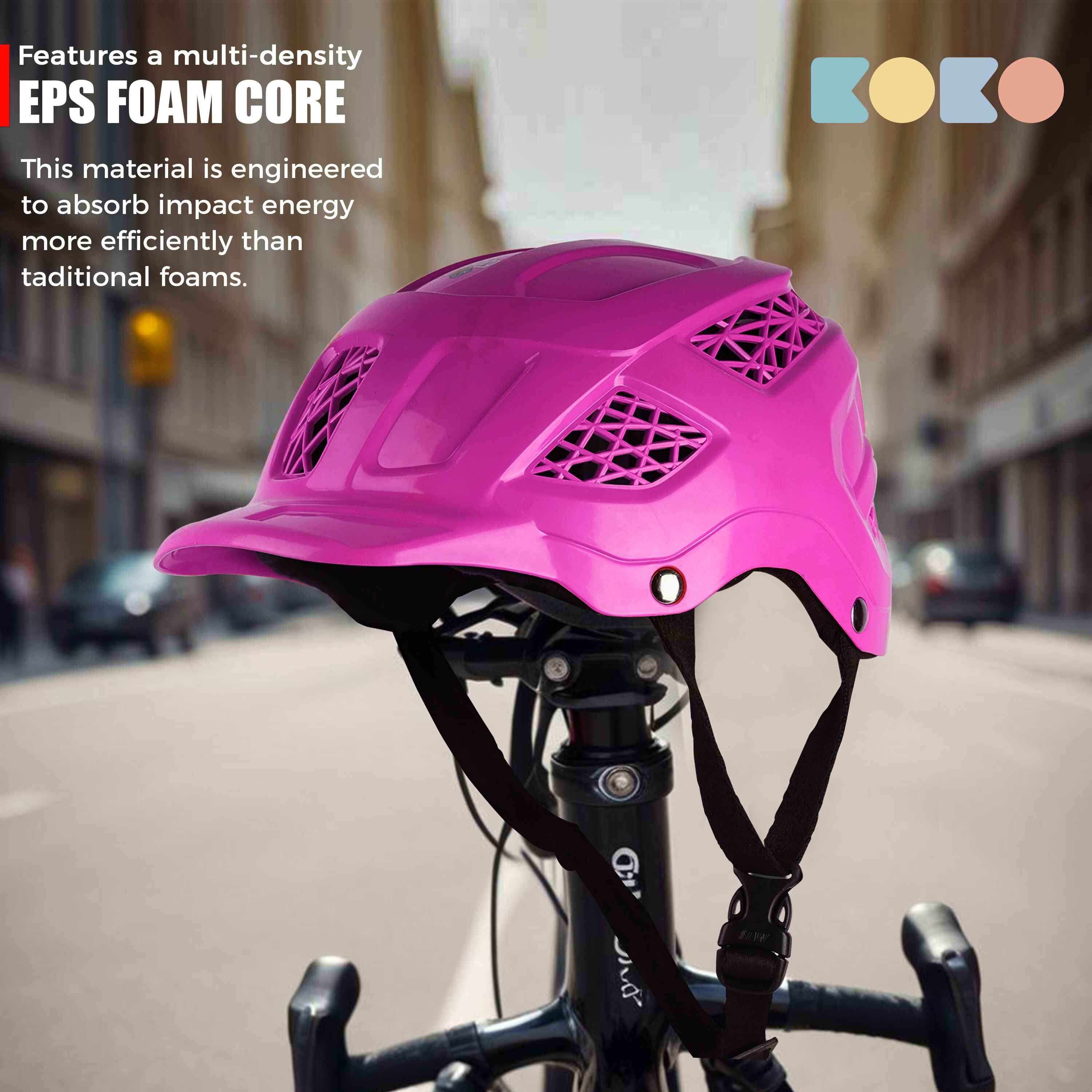 Koko Dragon Skating / Cycling Helmet For Kids- Pink