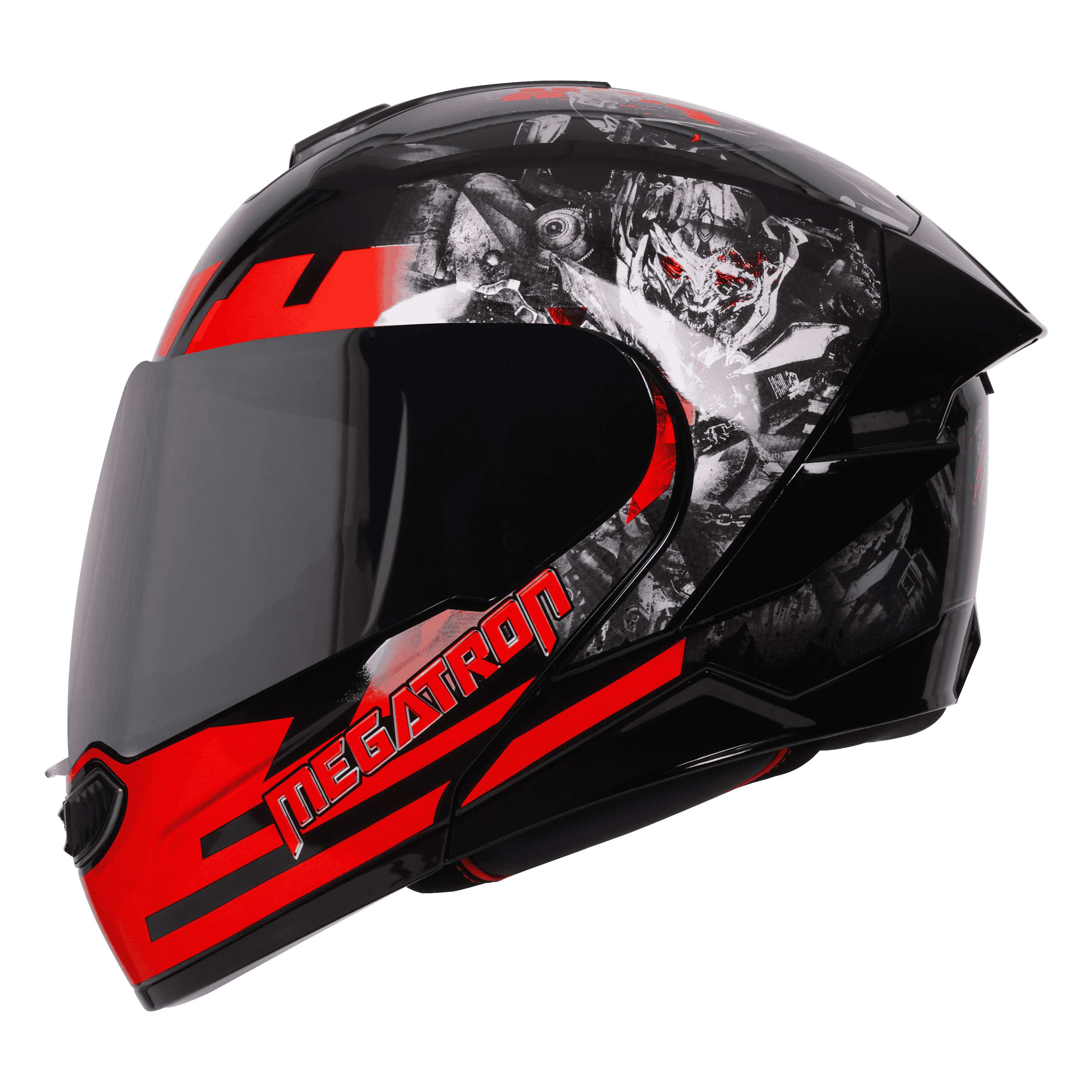 SBA-8 ISS MEGATRON GLOSSY BLACK WITH RED 