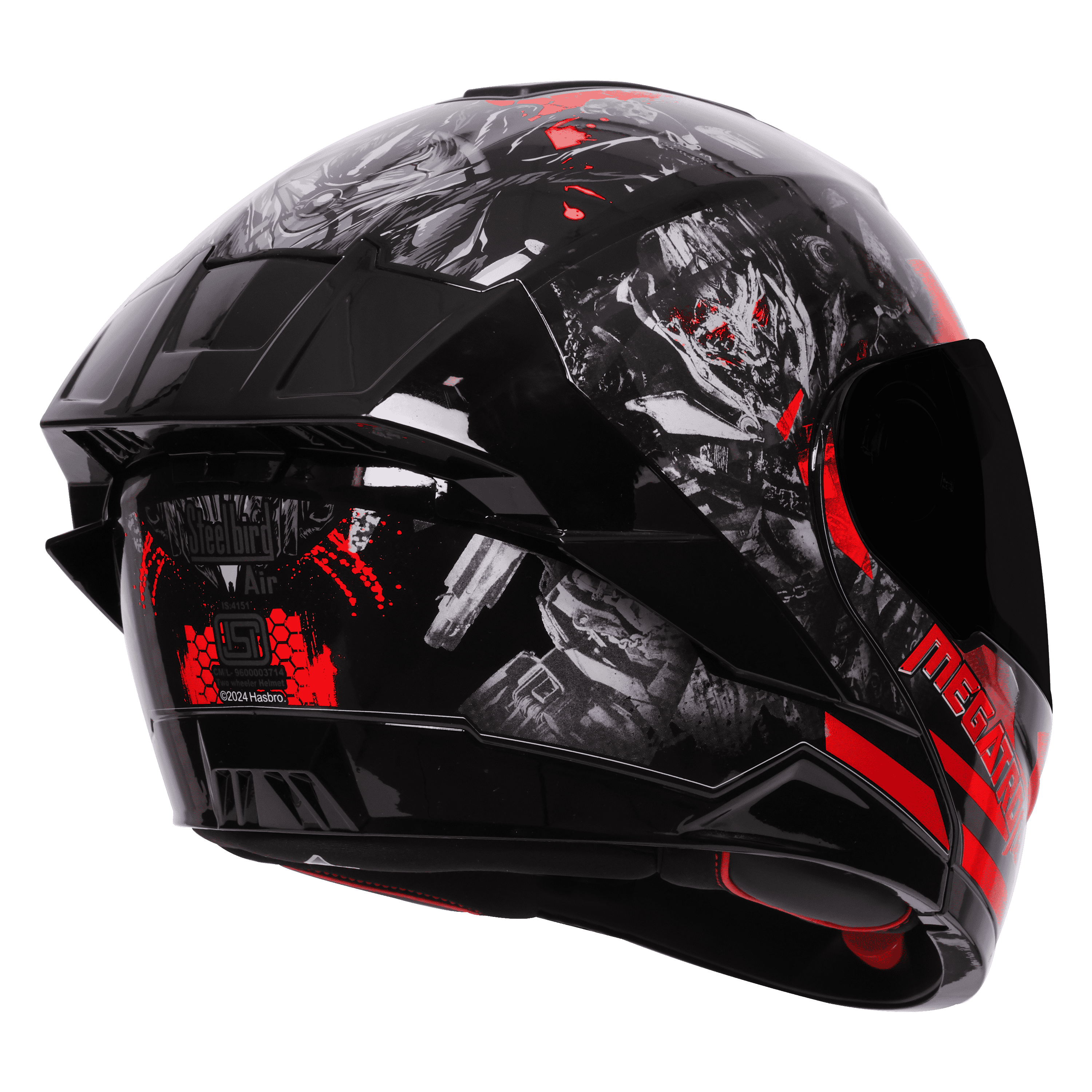 SBA-8 ISS MEGATRON GLOSSY BLACK WITH RED 