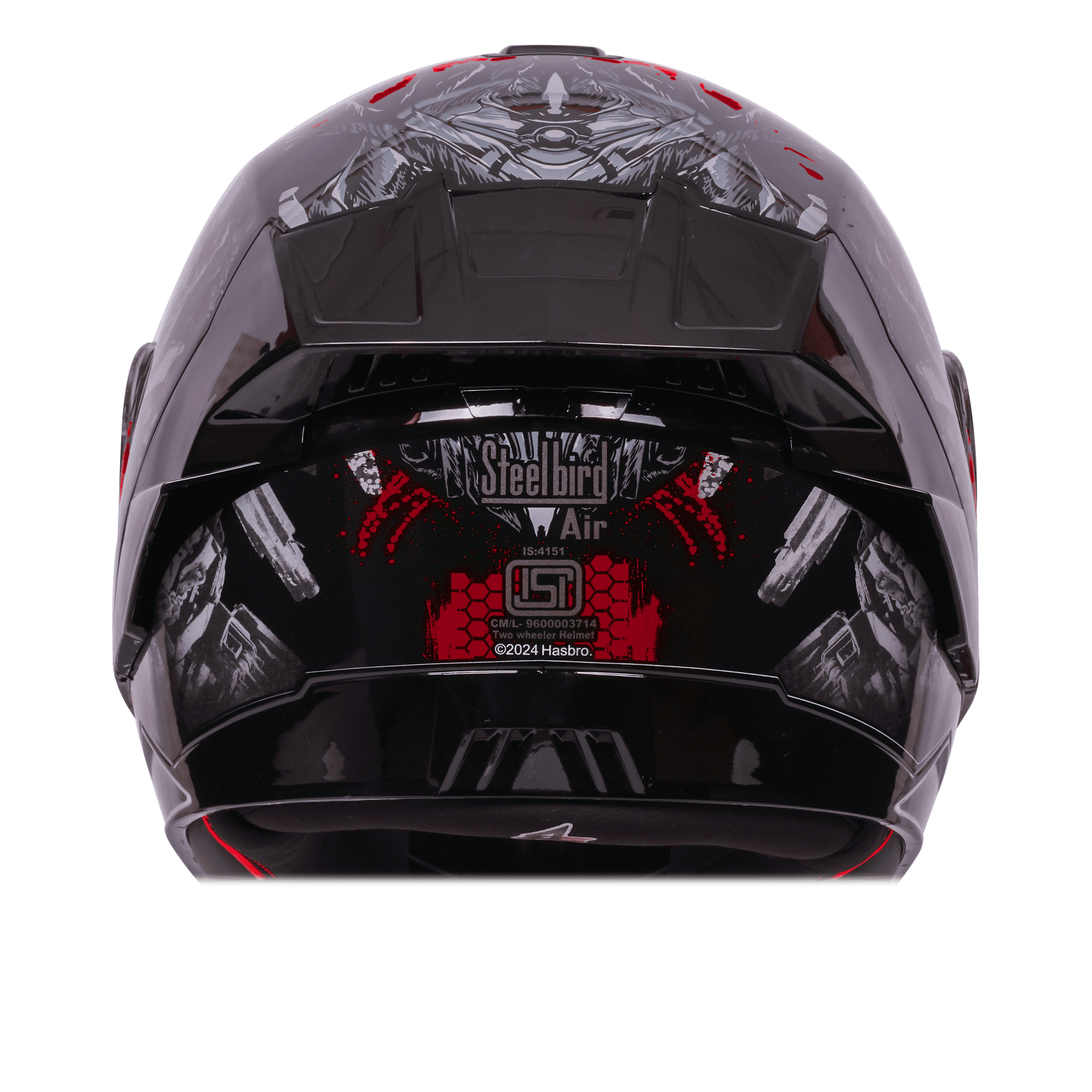 SBA-8 ISS MEGATRON GLOSSY BLACK WITH RED 