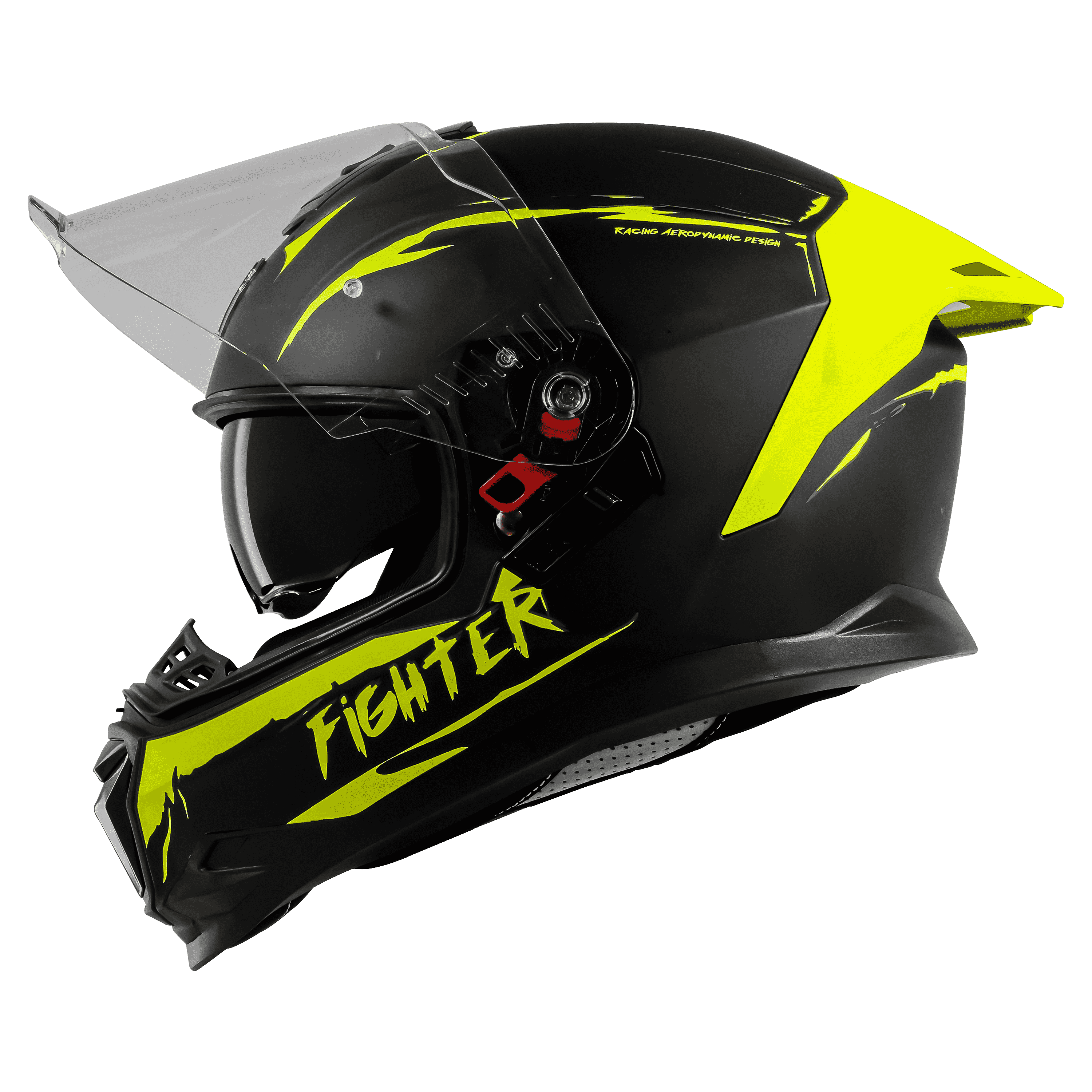 SBH-57 ISS FIGHTER F2 GLOSSY BLACK WITH NEON 