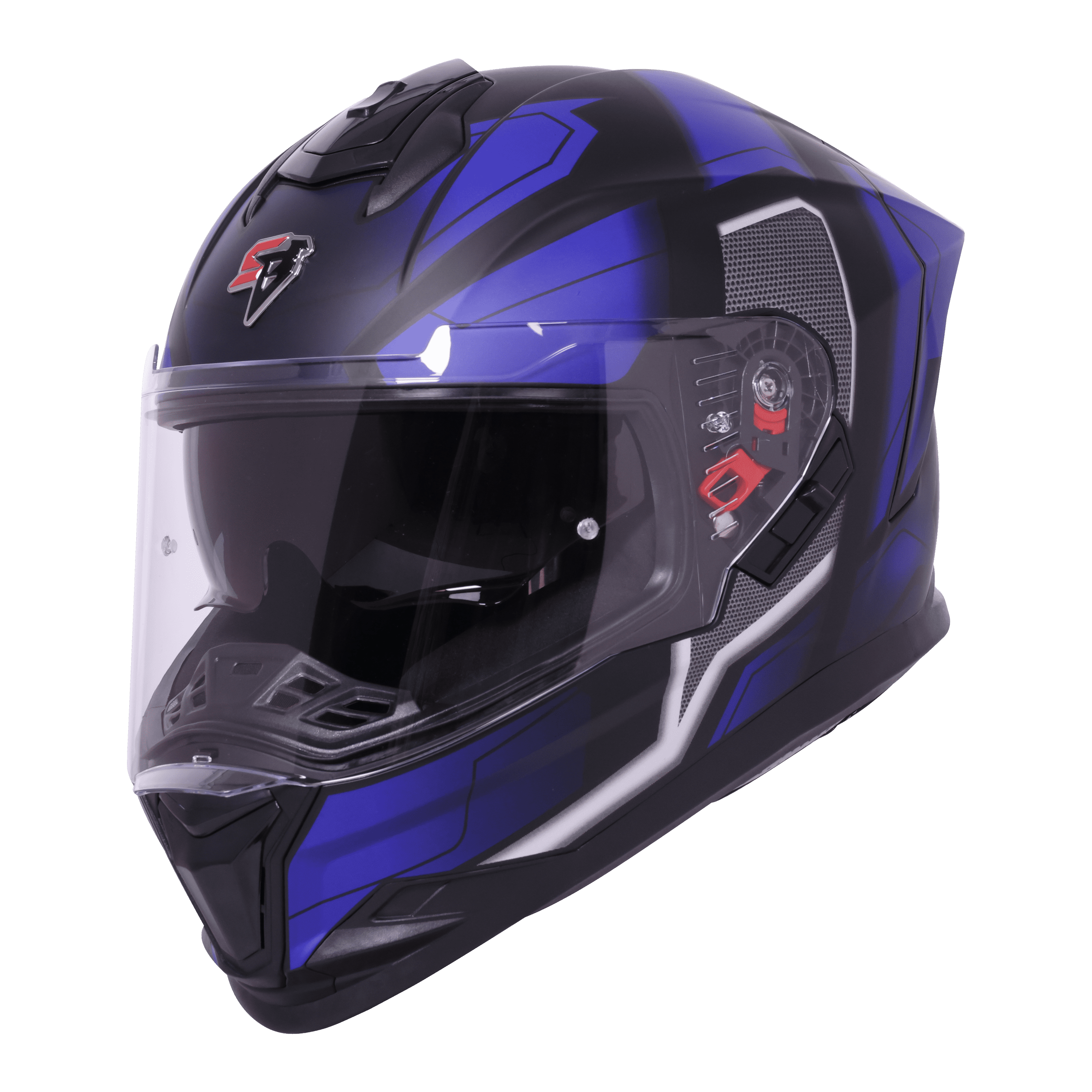 SBH-57 ISS FIGHTER F3 GLOSSY BLACK WITH BLUE