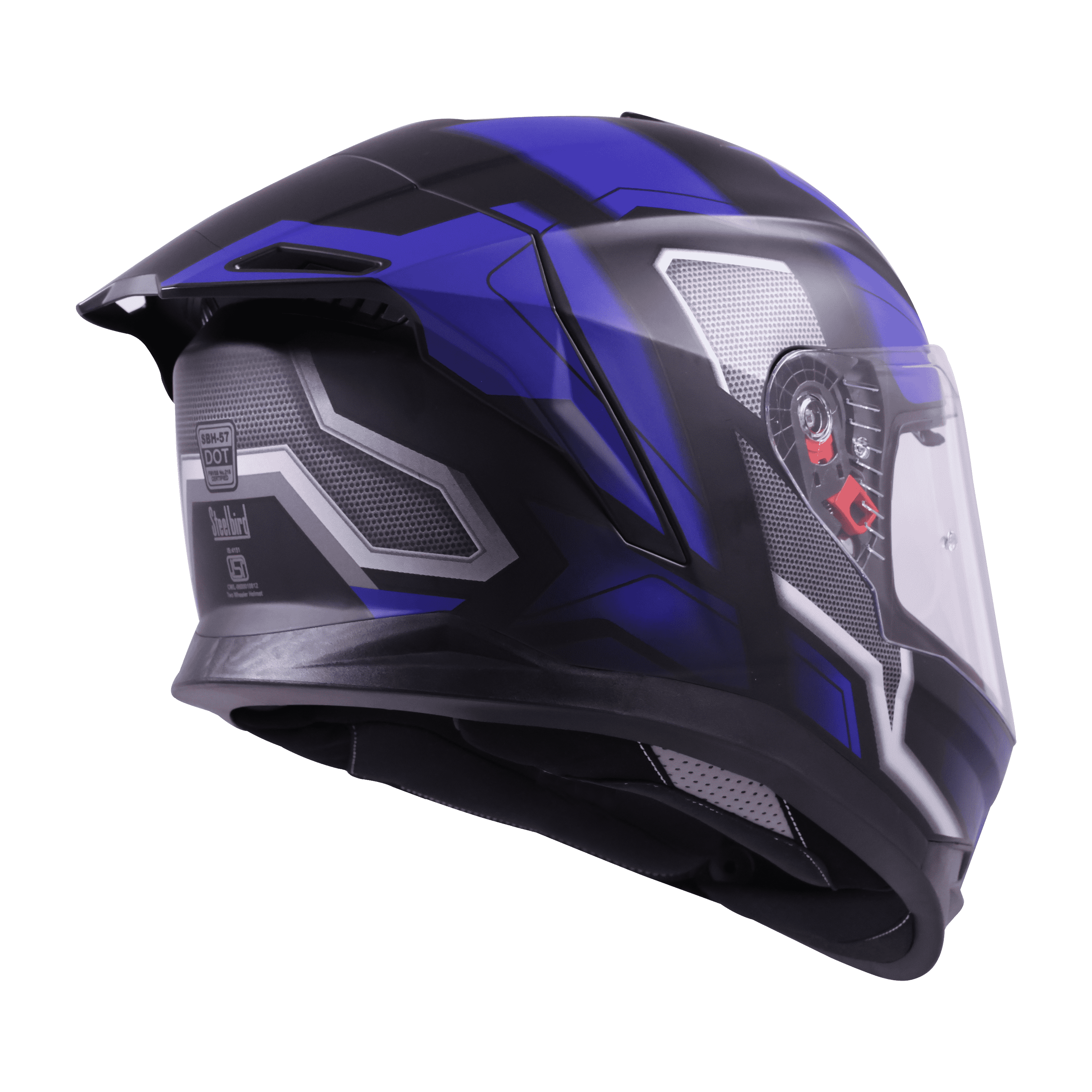 SBH-57 ISS FIGHTER F3 GLOSSY BLACK WITH BLUE