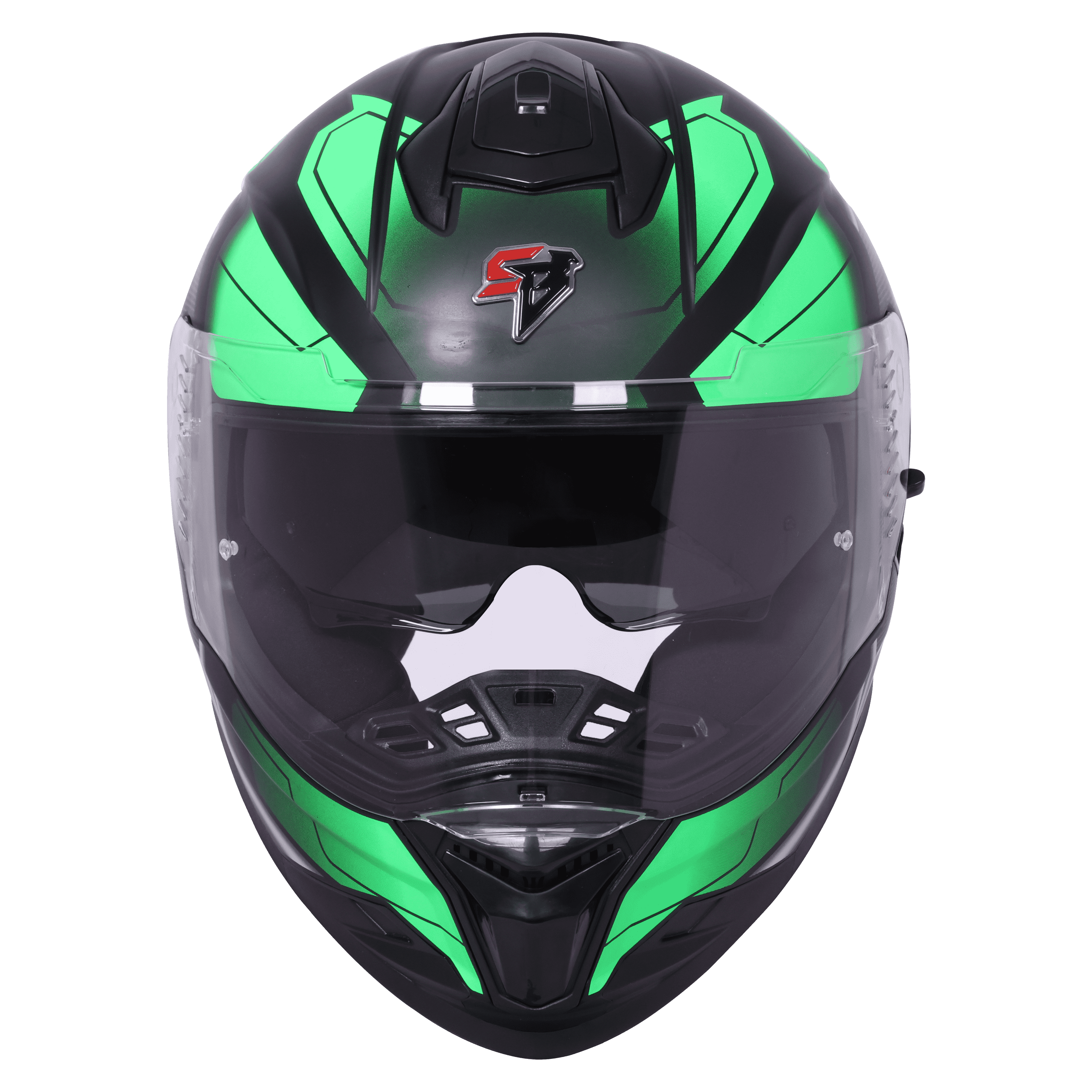 SBH-57 ISS FIGHTER F3 GLOSSY BLACK WITH GREEN