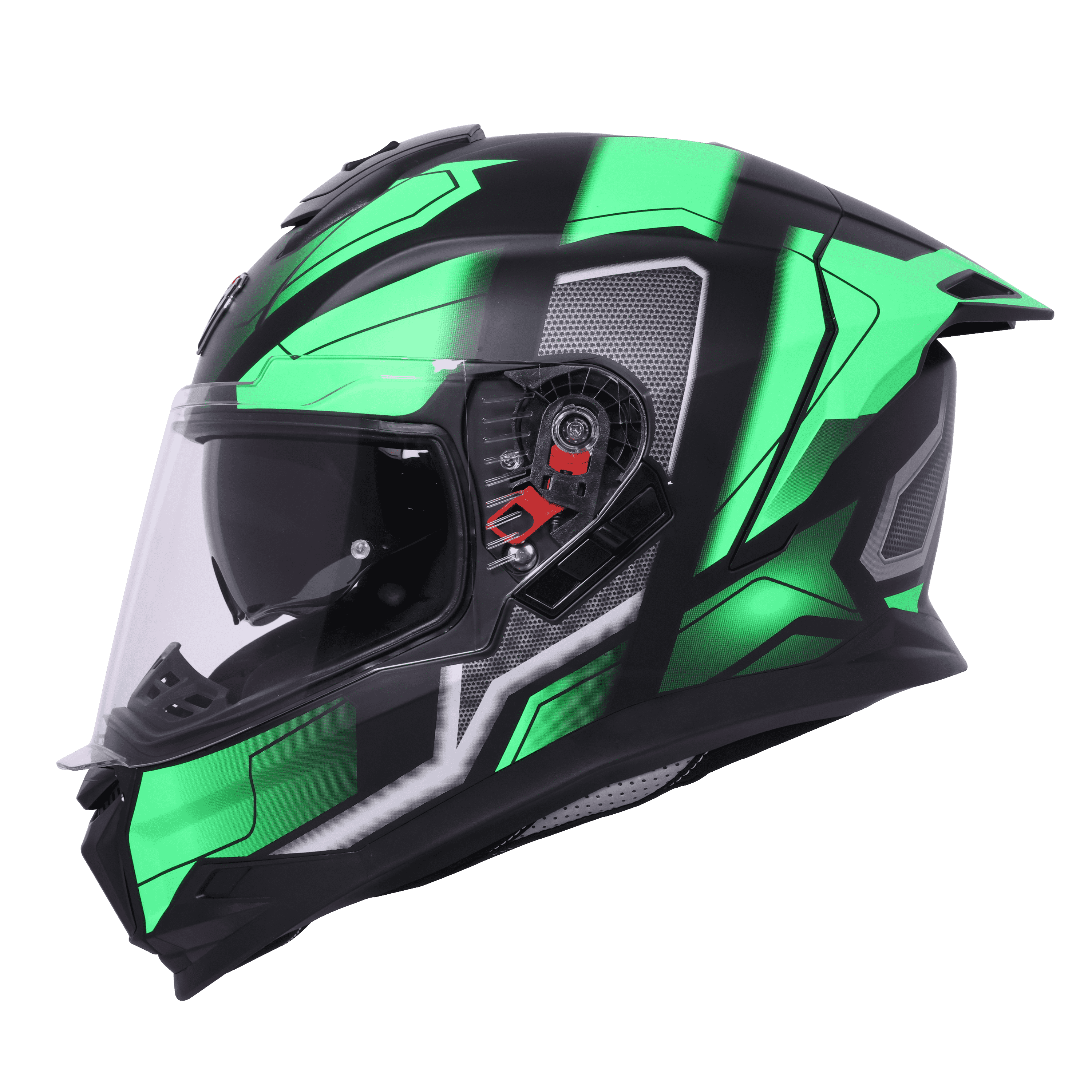 SBH-57 ISS FIGHTER F3 GLOSSY BLACK WITH GREEN