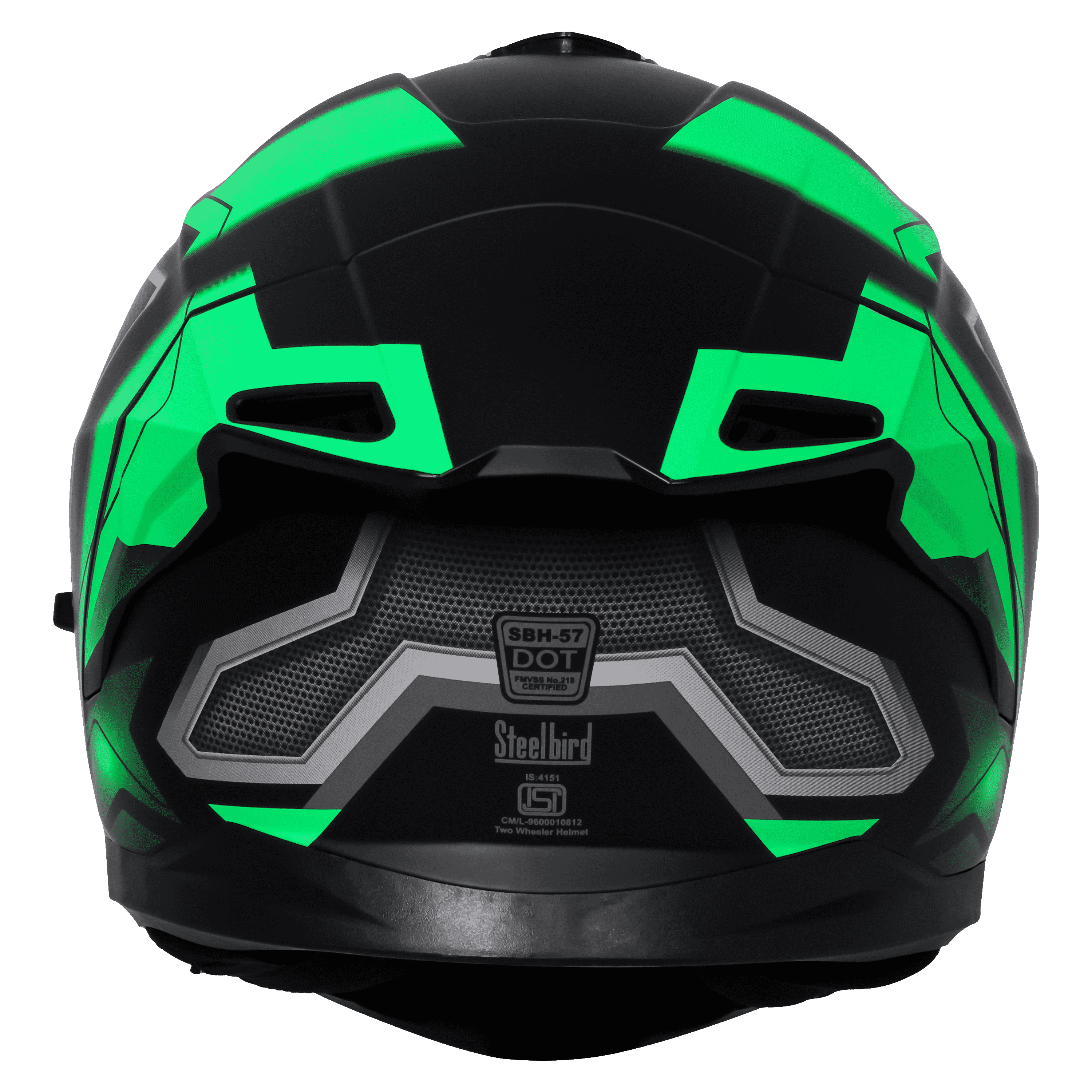 SBH-57 ISS FIGHTER F3 GLOSSY BLACK WITH GREEN