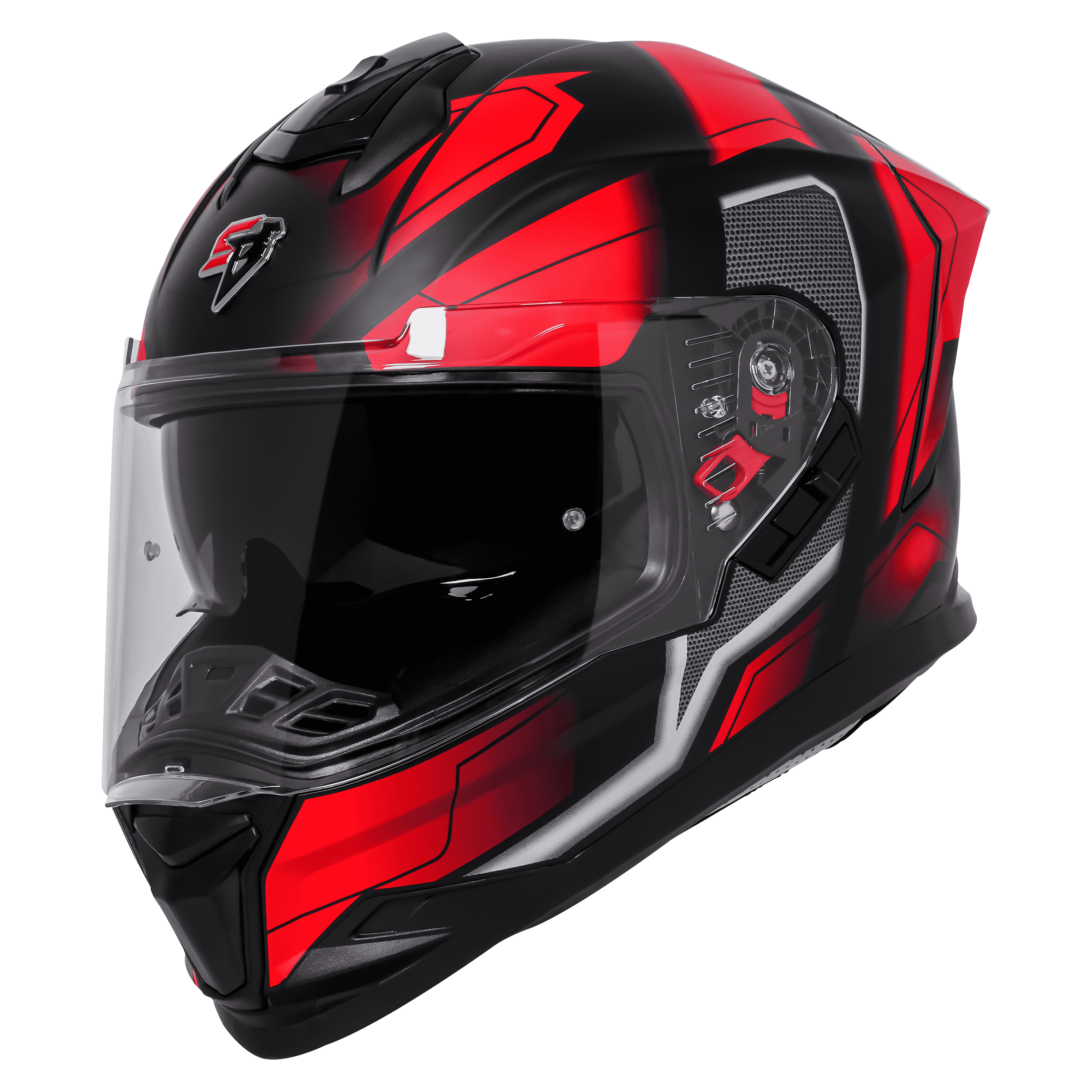 SBH-57 ISS FIGHTER F3 GLOSSY BLACK WITH RED