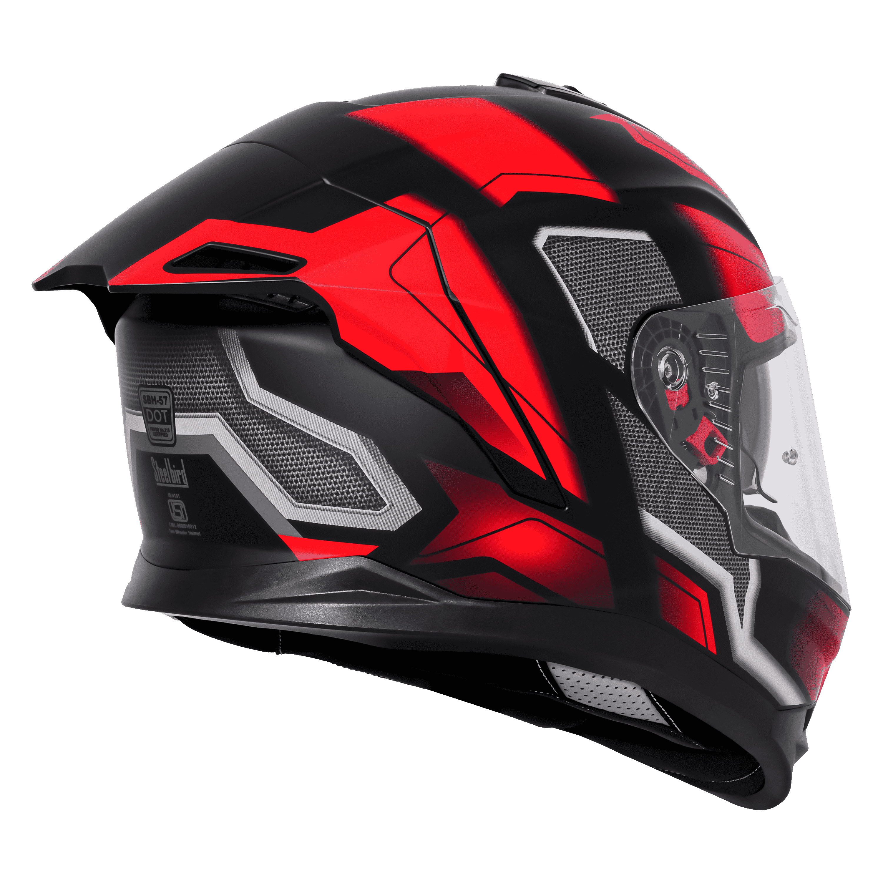 SBH-57 ISS FIGHTER F3 GLOSSY BLACK WITH RED