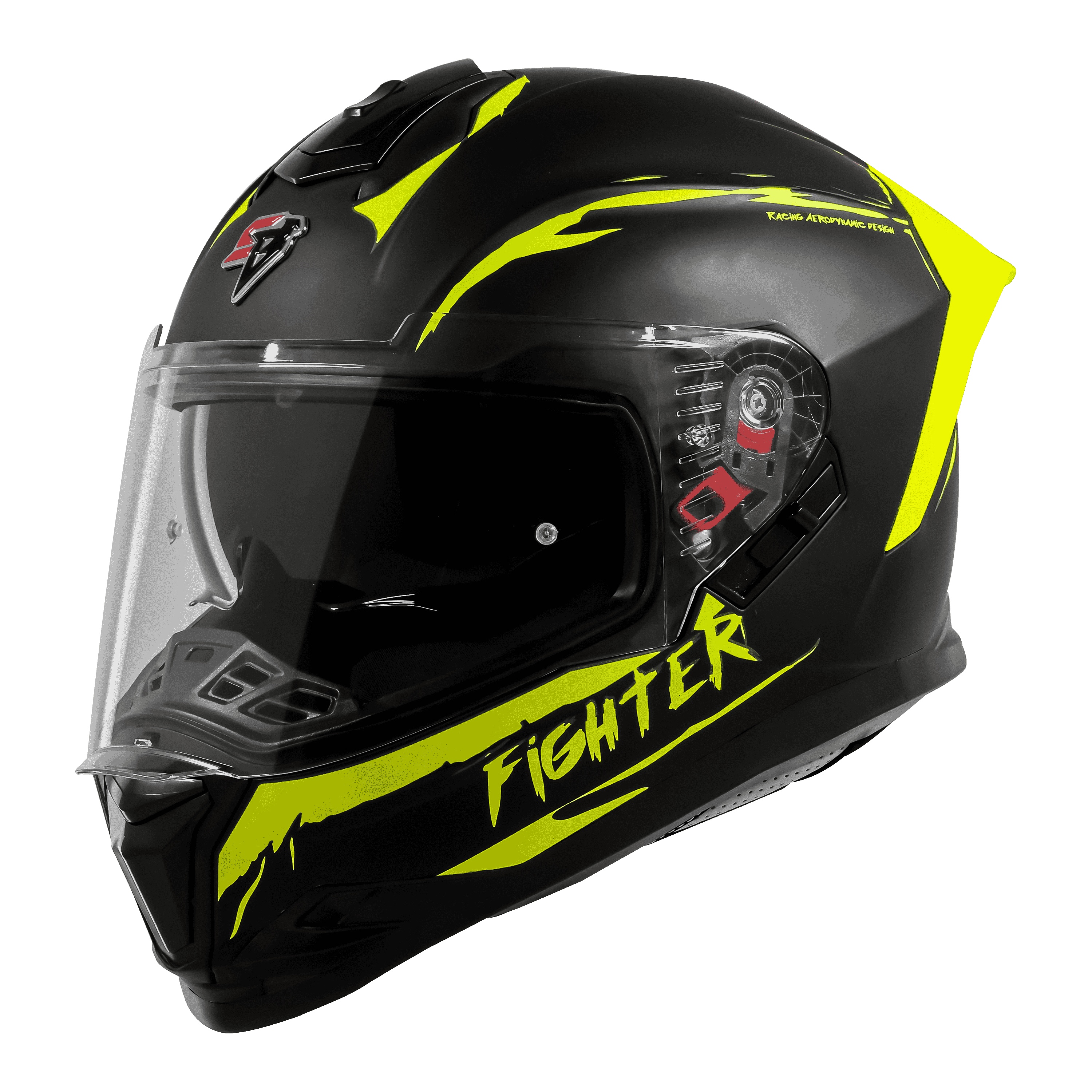 SBH-57 ISS FIGHTER F2 GLOSSY BLACK WITH NEON 