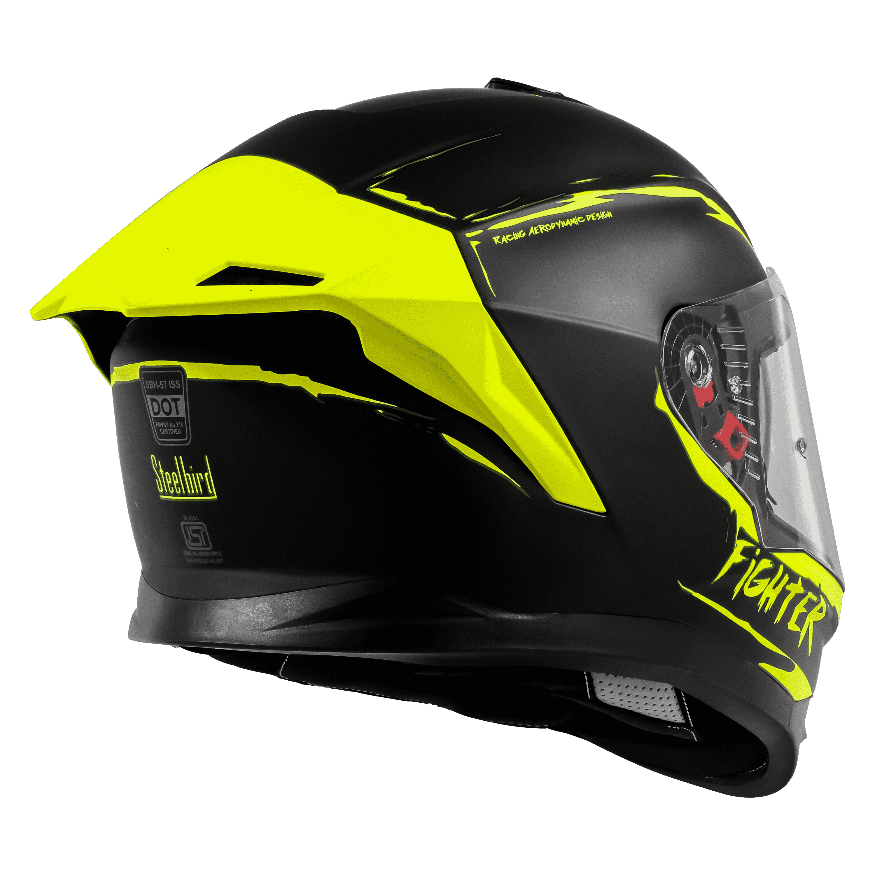 SBH-57 ISS FIGHTER F2 GLOSSY BLACK WITH NEON 