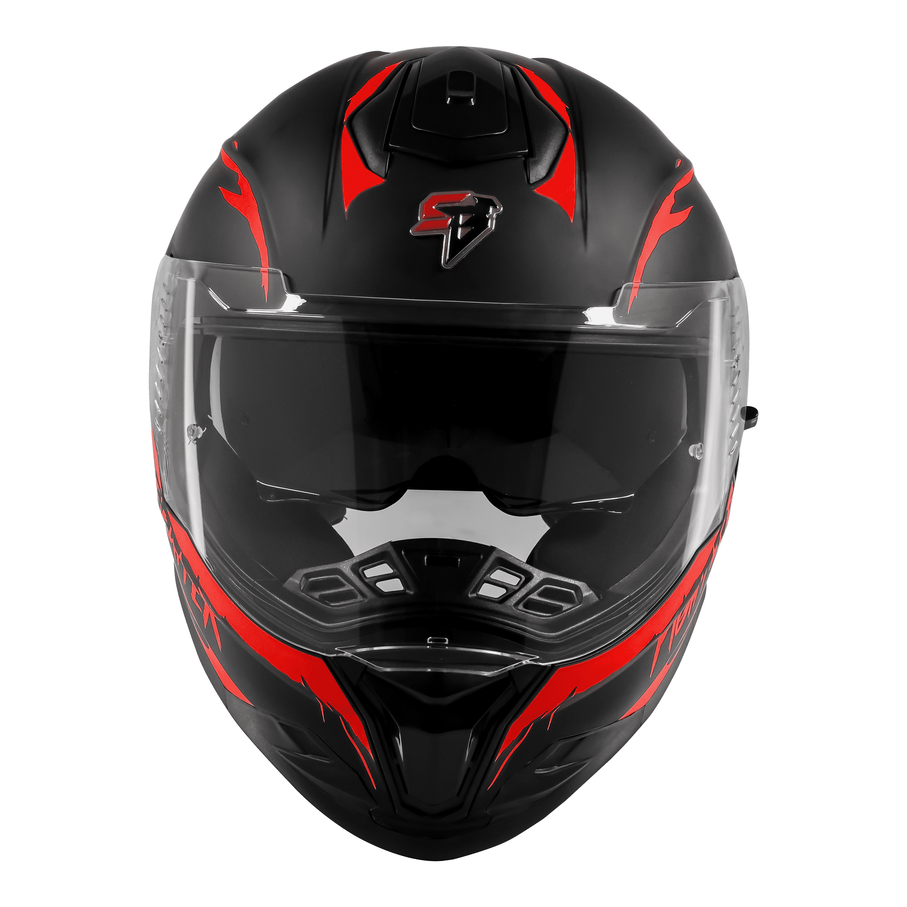 SBH-57 ISS FIGHTER F2 GLOSSY BLACK WITH RED