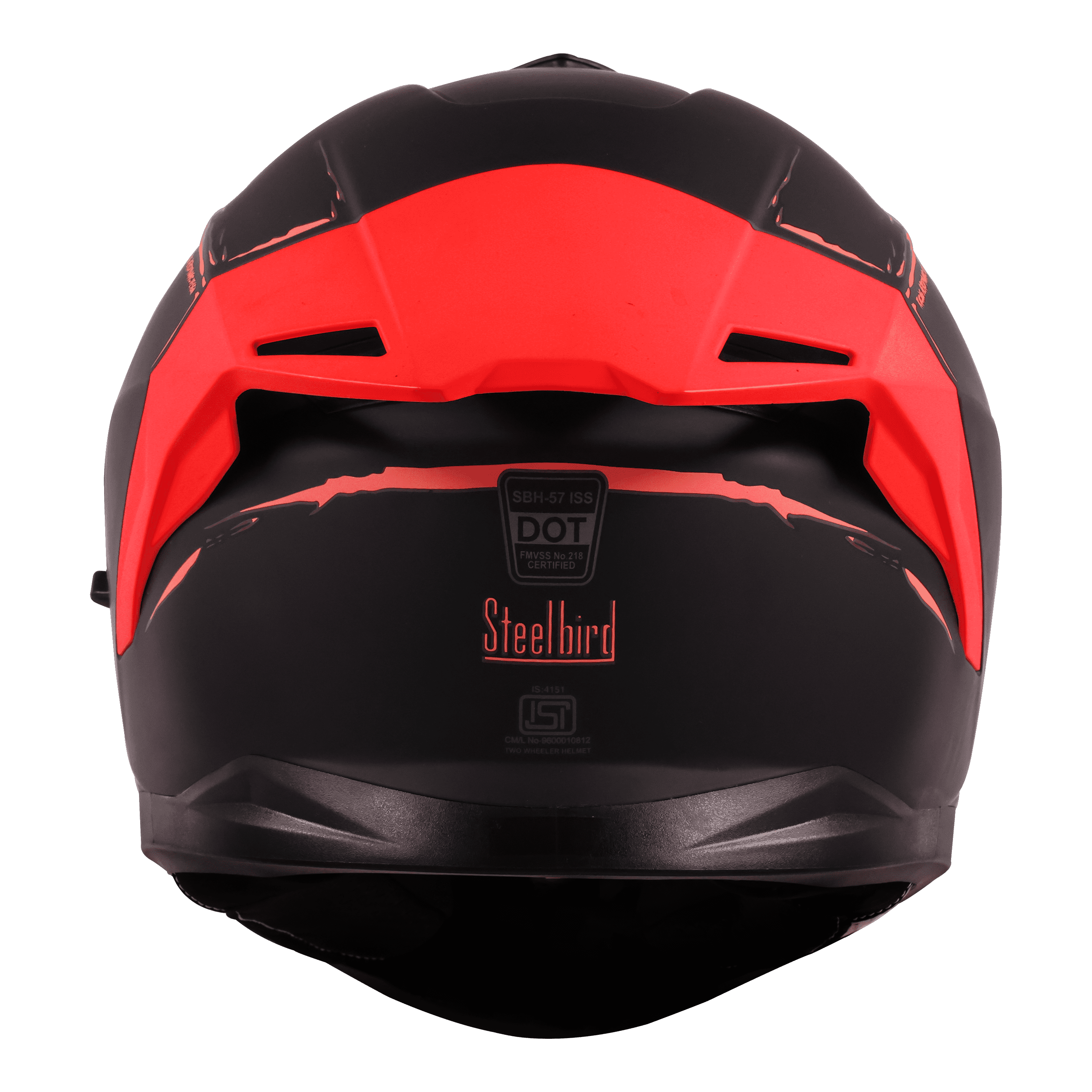 SBH-57 ISS FIGHTER F2 GLOSSY BLACK WITH RED