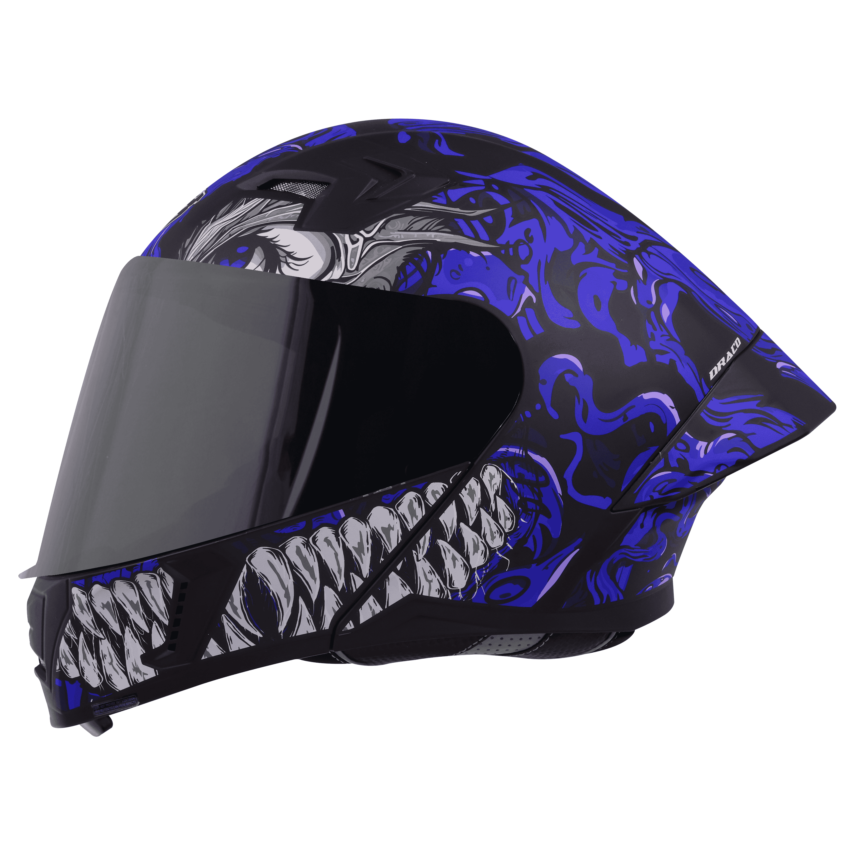 SBA-20 ISS DRACO GLOSSY BLACK WITH BLUE