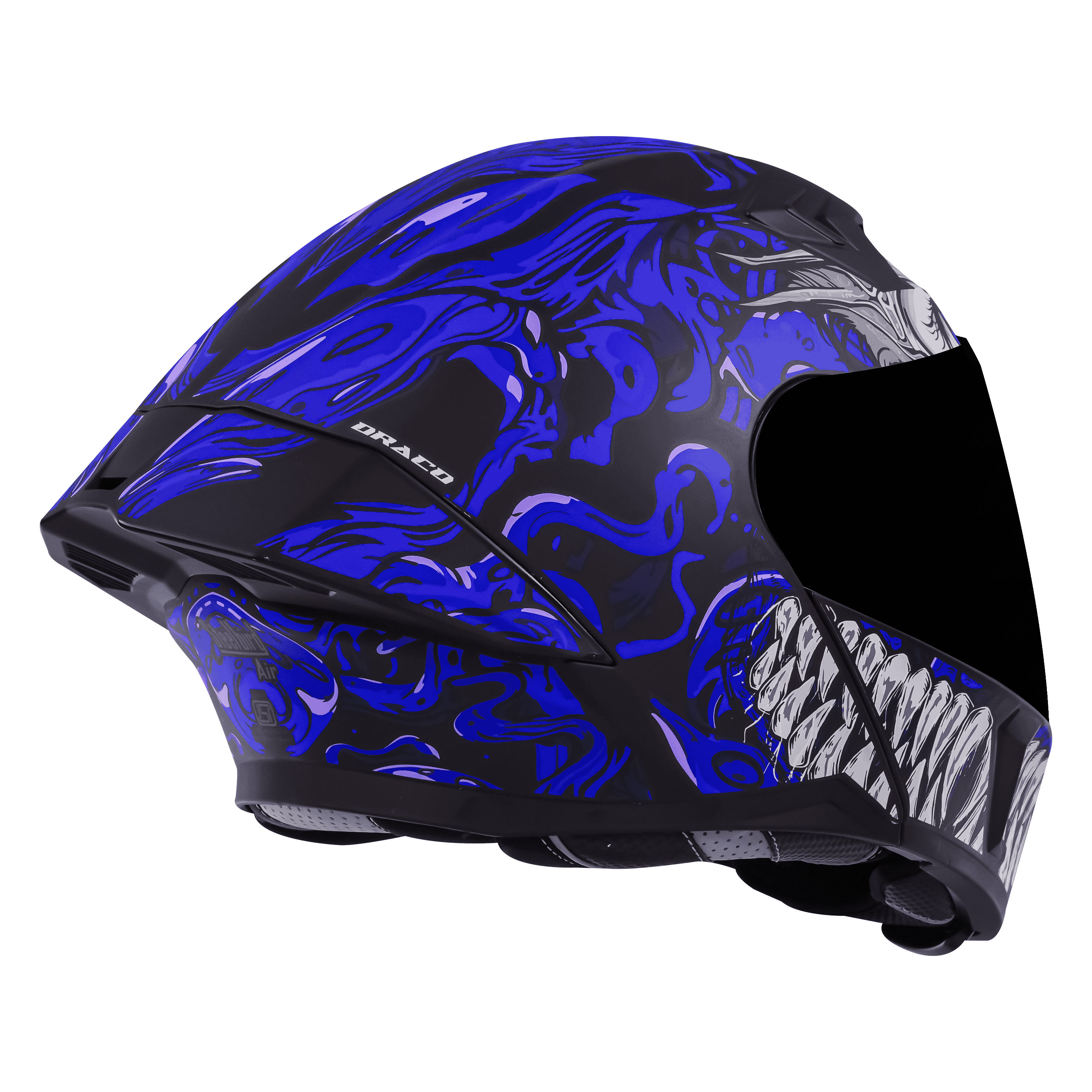 SBA-20 ISS DRACO GLOSSY BLACK WITH BLUE