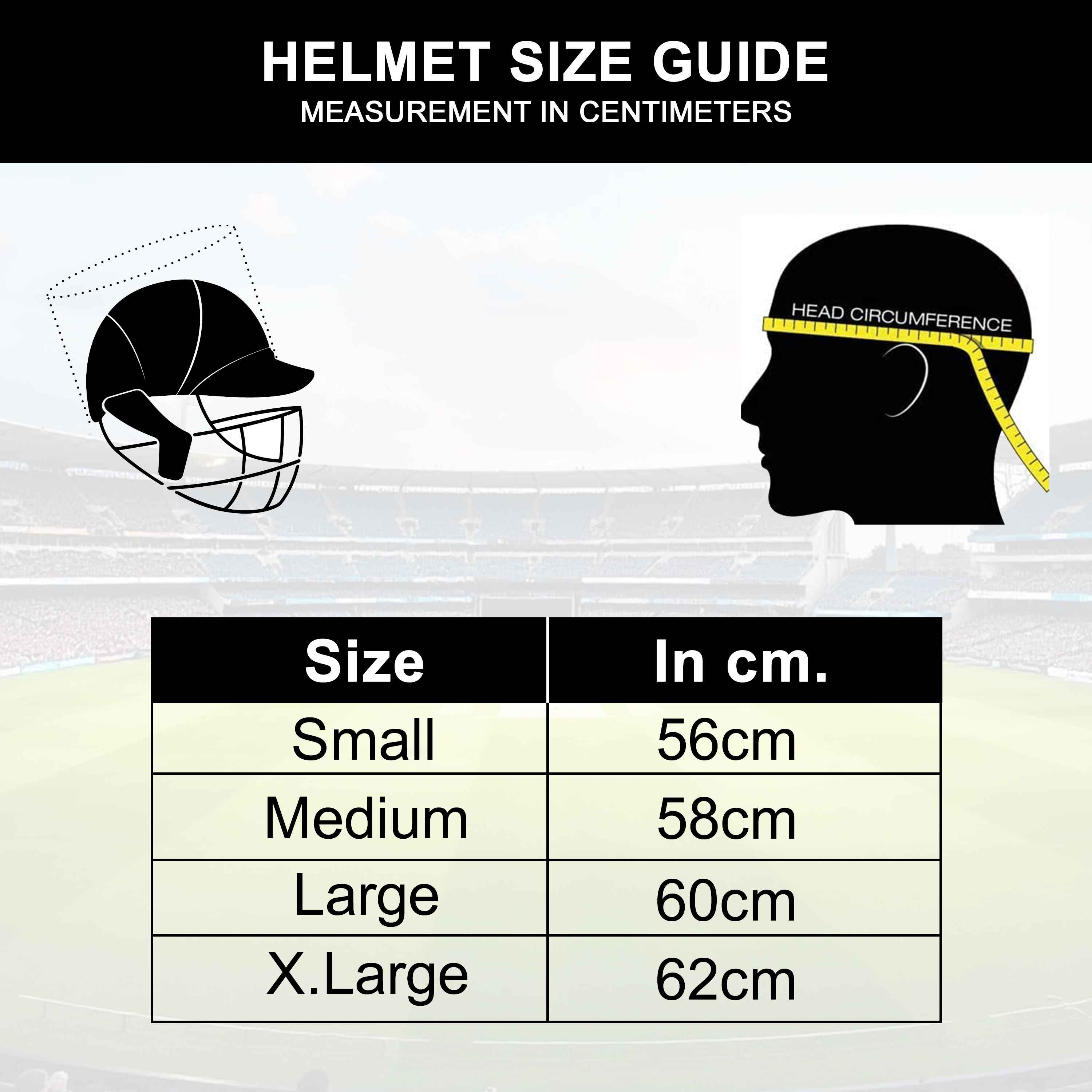 HITZ Cricket Helmet Black Fabric 