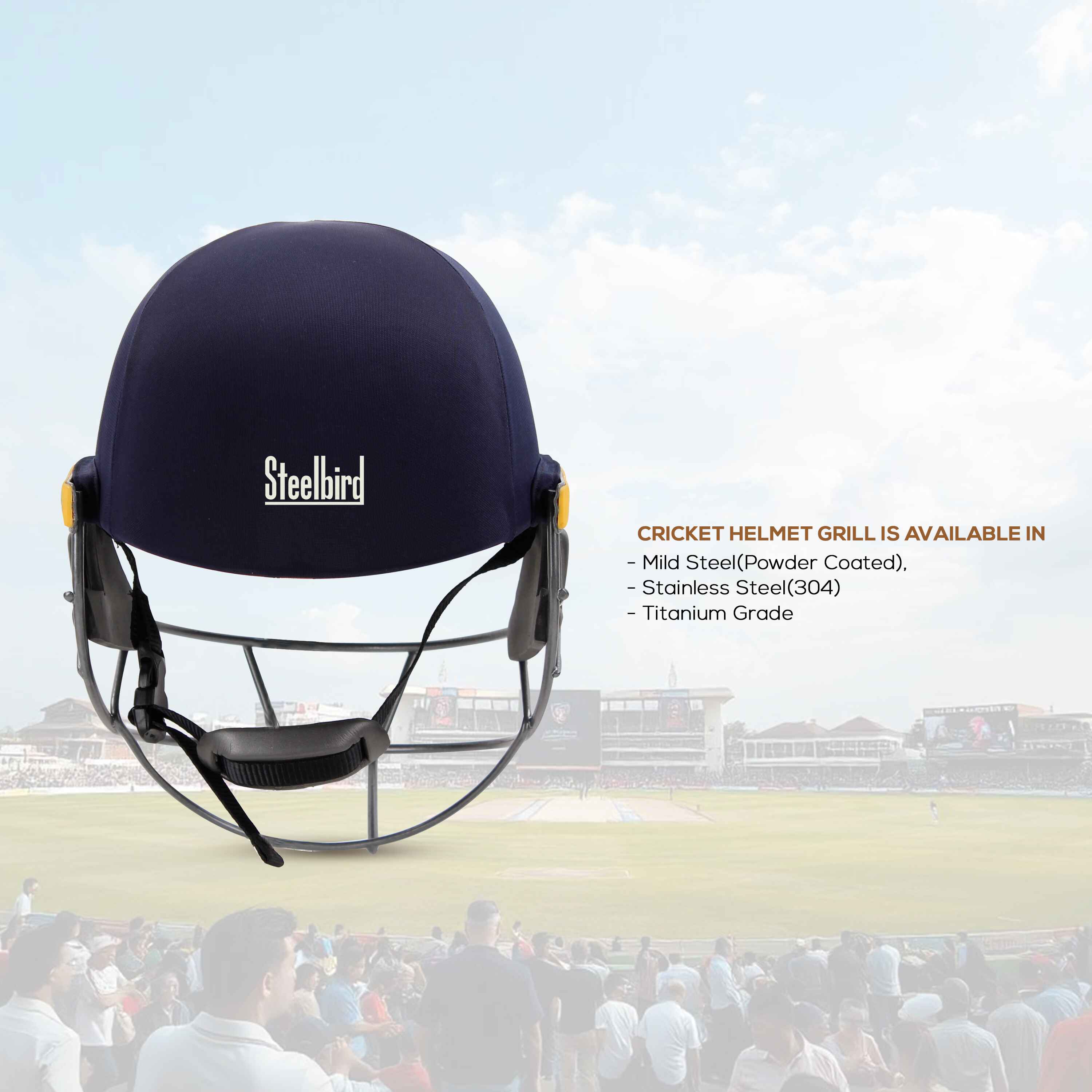 HITZ Cricket Helmet Blue Fabric 