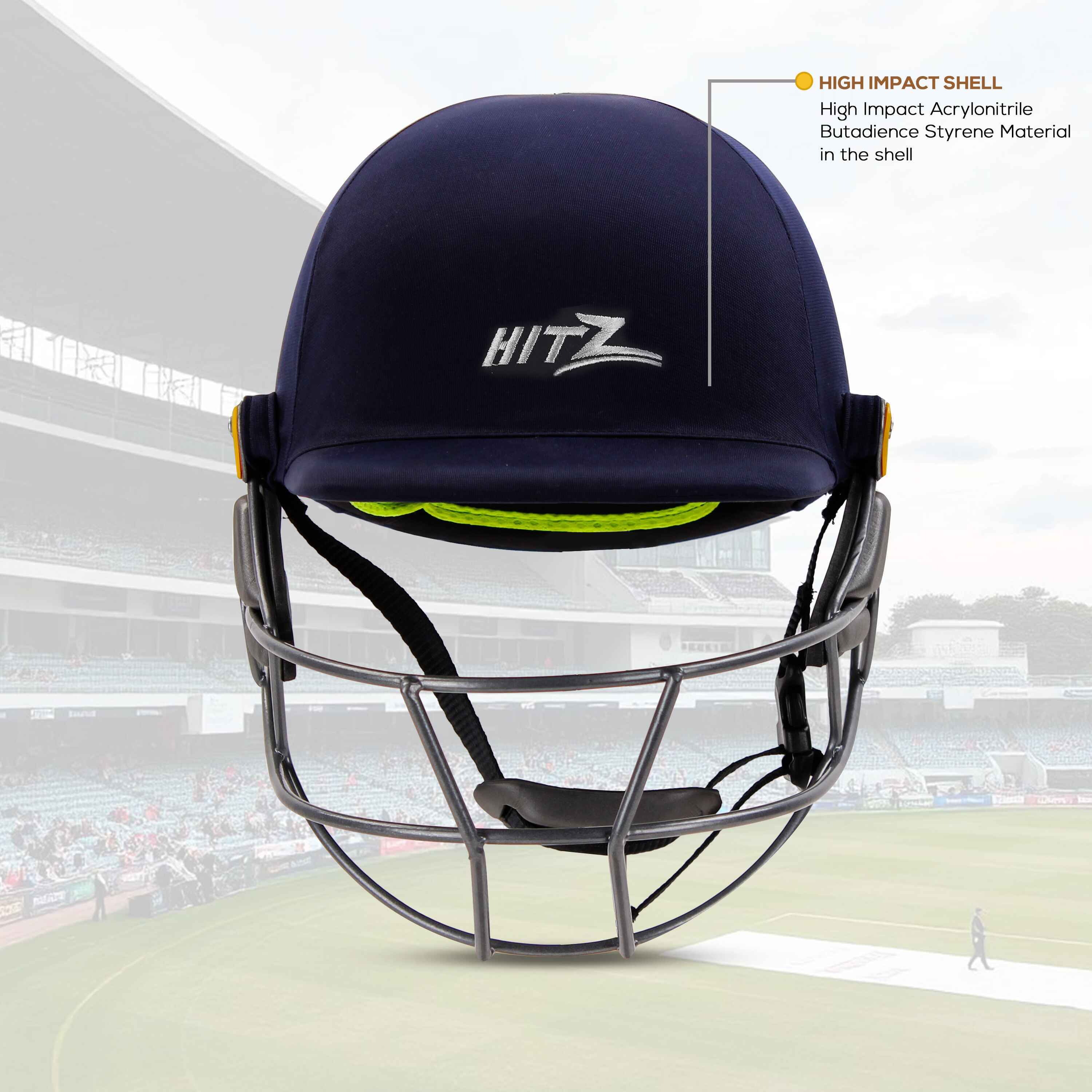 HITZ Cricket Helmet Blue Fabric 