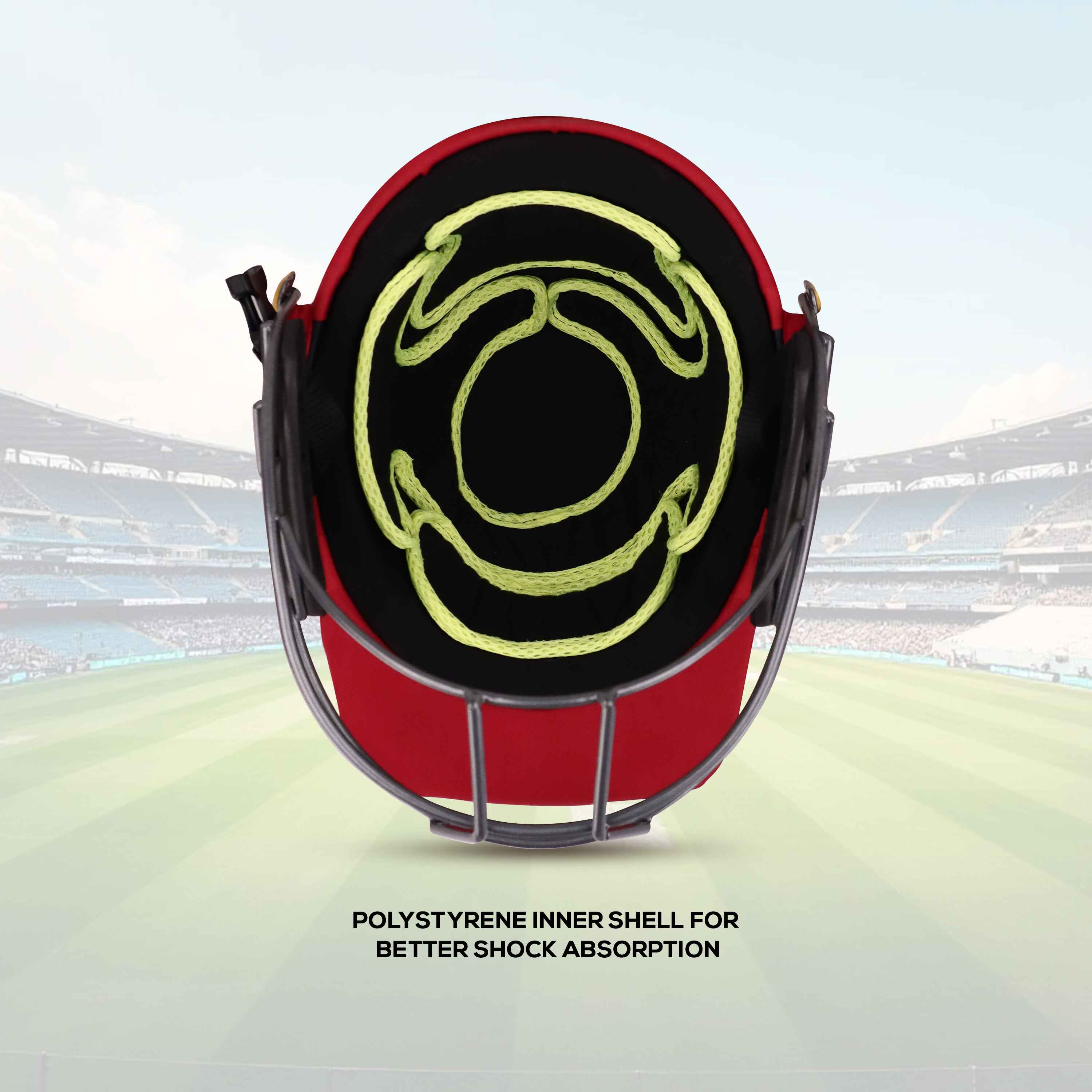 HITZ Cricket Helmet Red Fabric 