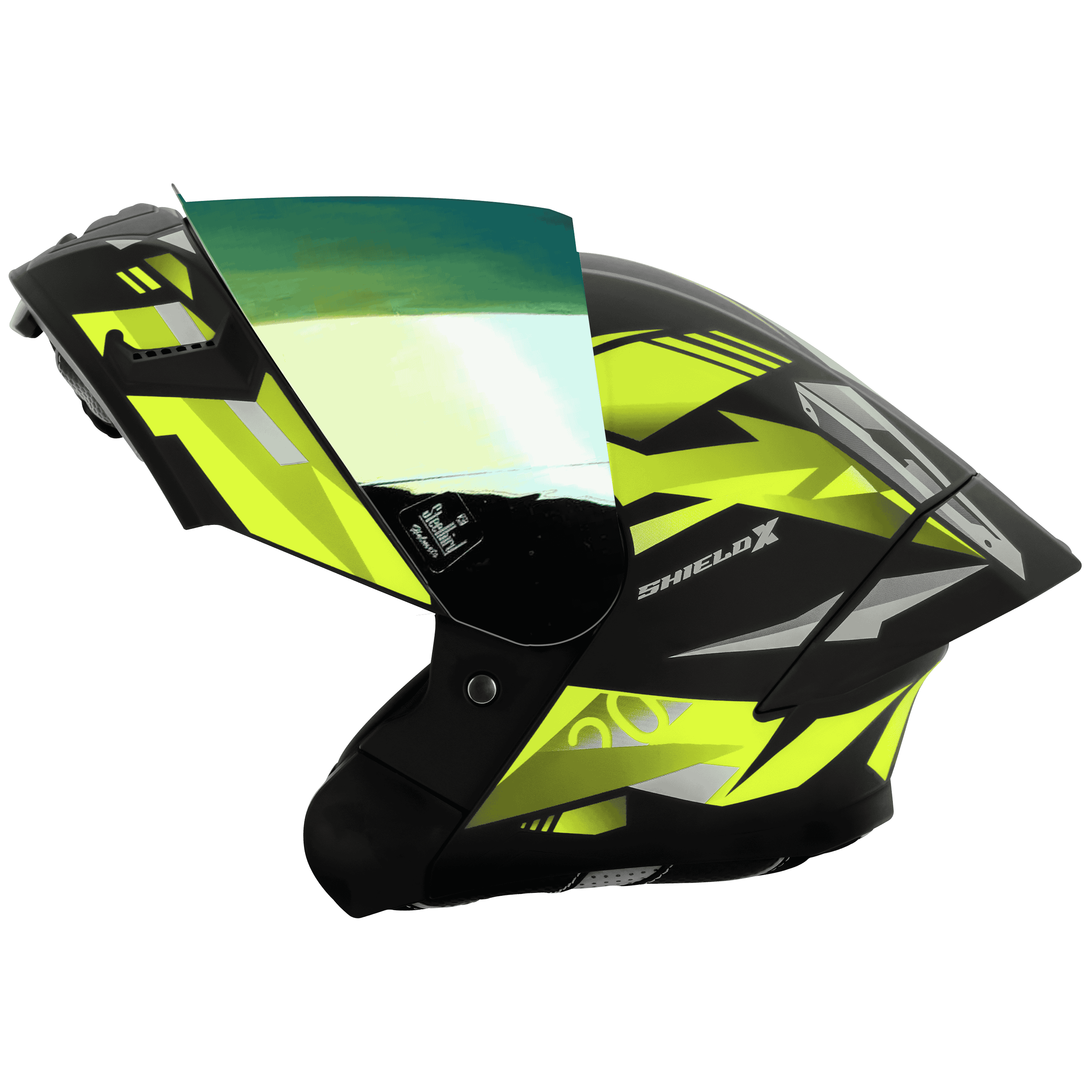 SBA-20 SHIELD X MAT BLACK WITH NEON