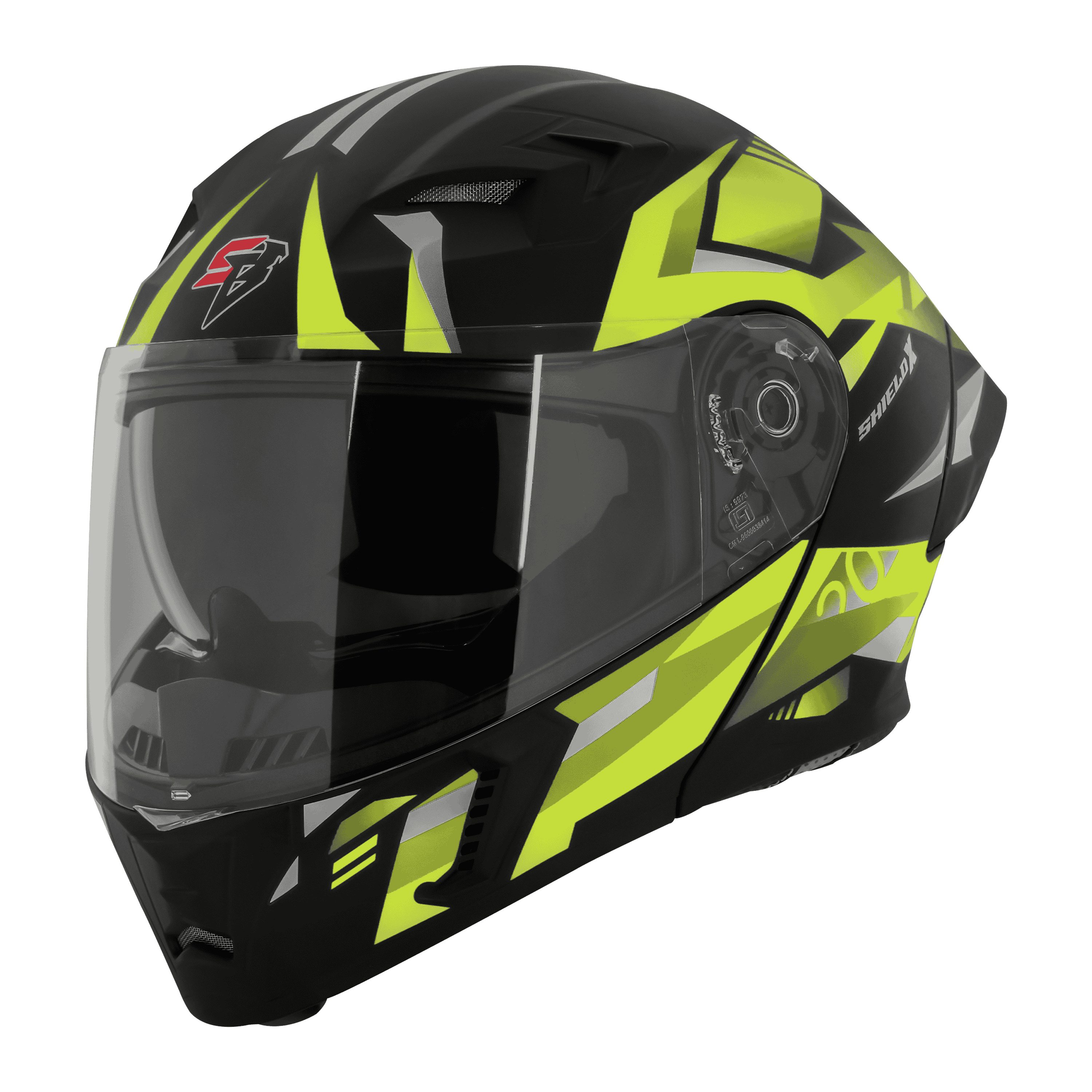 SBA-20 ISS SHIELD X GLOSSY BLACK WITH NEON