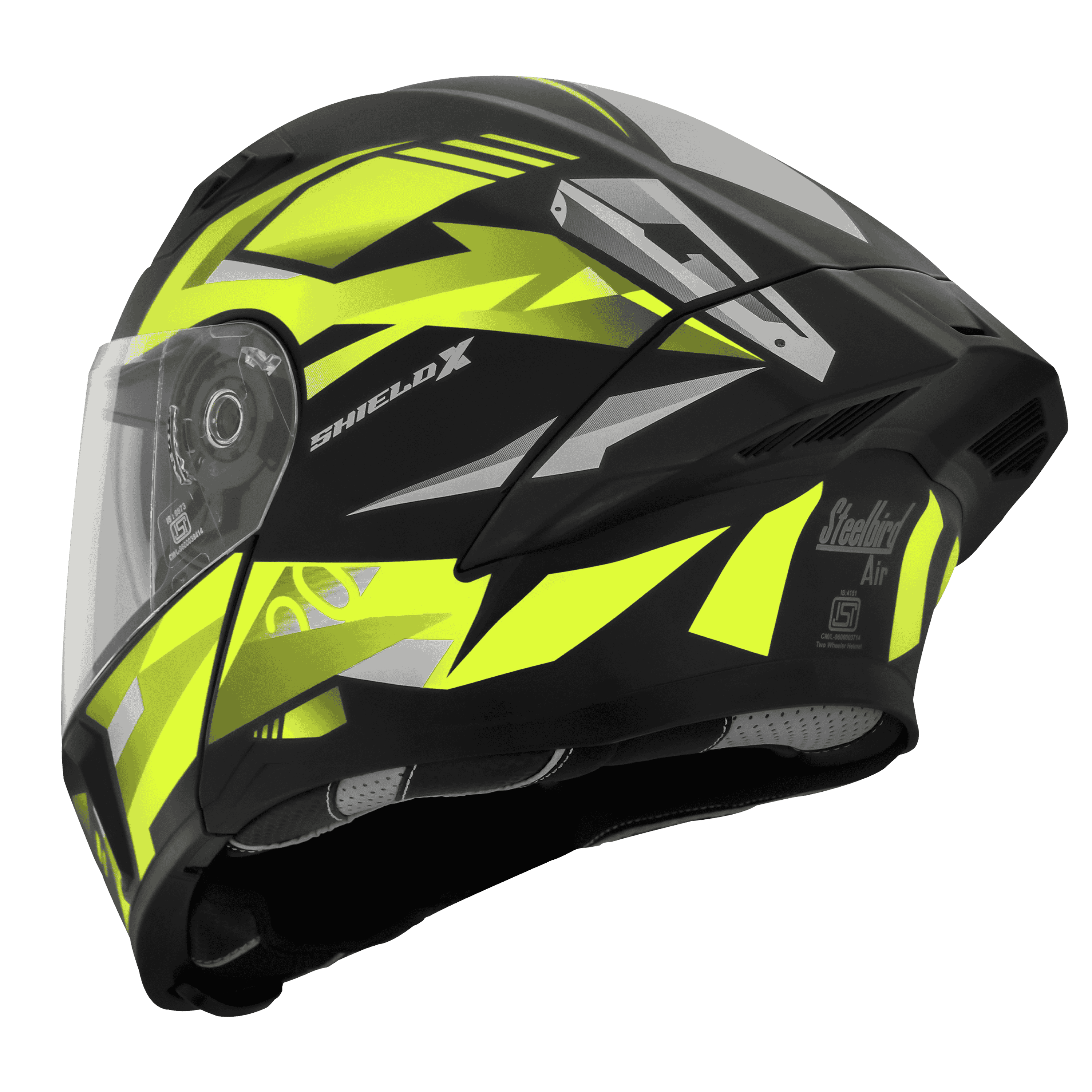 SBA-20 ISS SHIELD X GLOSSY BLACK WITH NEON