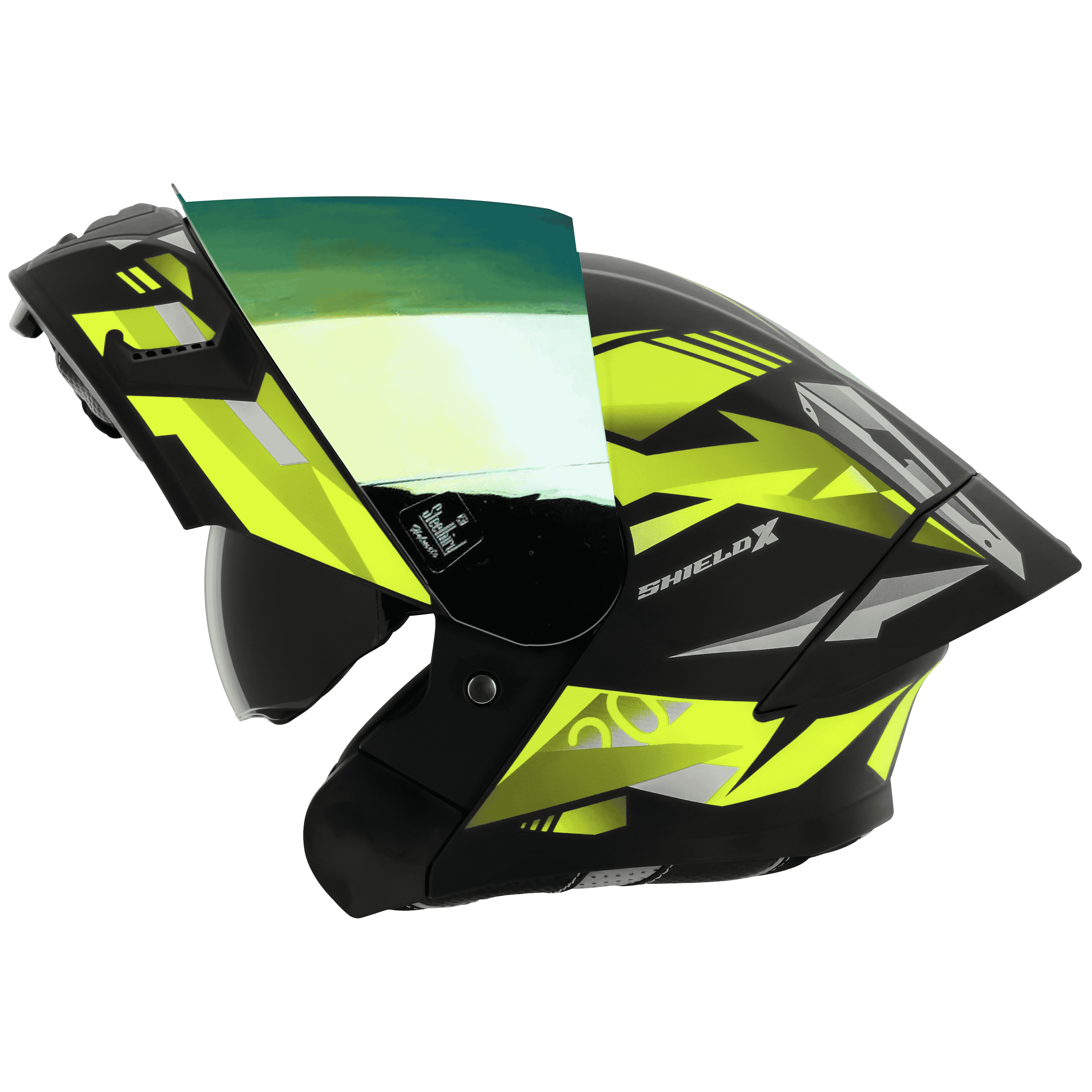 SBA-20 ISS SHIELD X GLOSSY BLACK WITH NEON